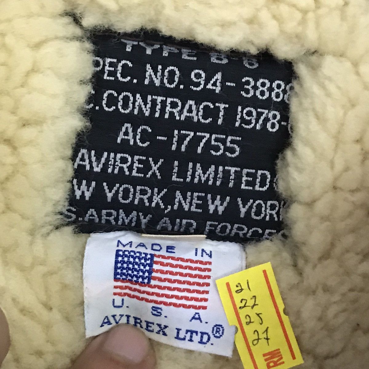 Avirex × Vintage 90s Avirex B-6 sheepskin leather products Jacket Size US M / EU 48-50 / 2 - 9 Thumbnail