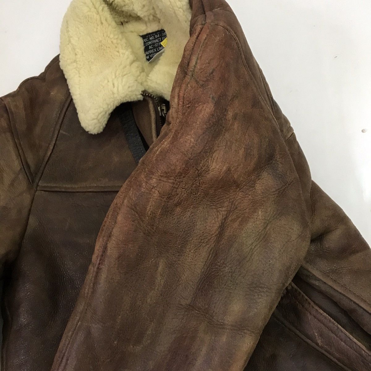 Avirex × Vintage 90s Avirex B-6 sheepskin leather products Jacket Size US M / EU 48-50 / 2 - 15 Thumbnail