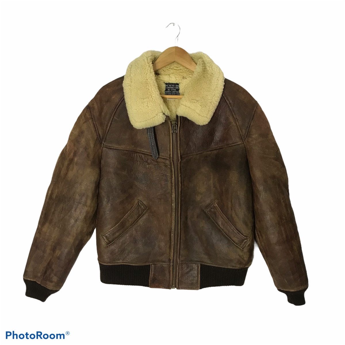 Avirex × Vintage 90s Avirex B-6 sheepskin leather products Jacket Size US M / EU 48-50 / 2 - 1 Thumbnail