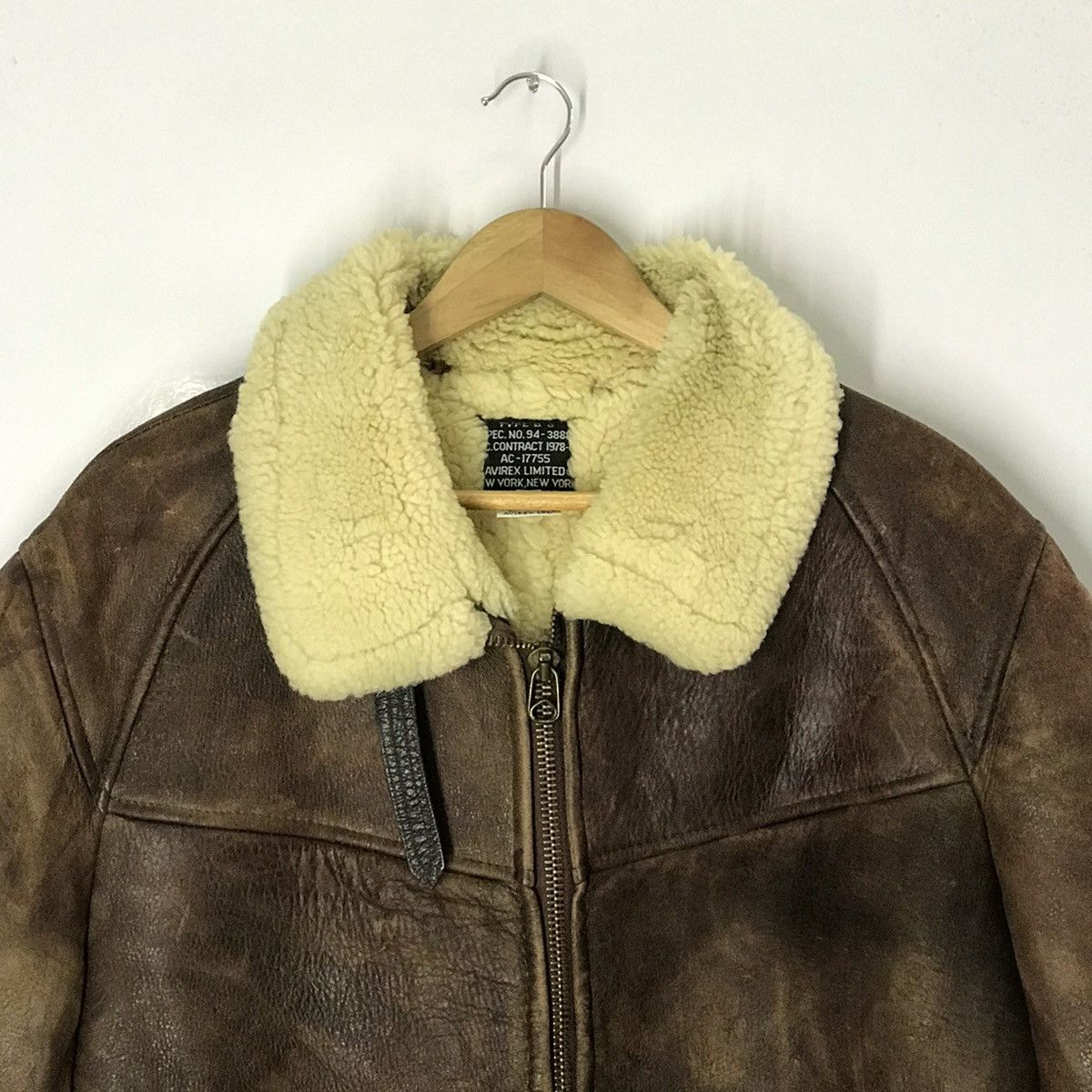 Avirex × Vintage 90s Avirex B-6 sheepskin leather products Jacket Size US M / EU 48-50 / 2 - 2 Thumbnail