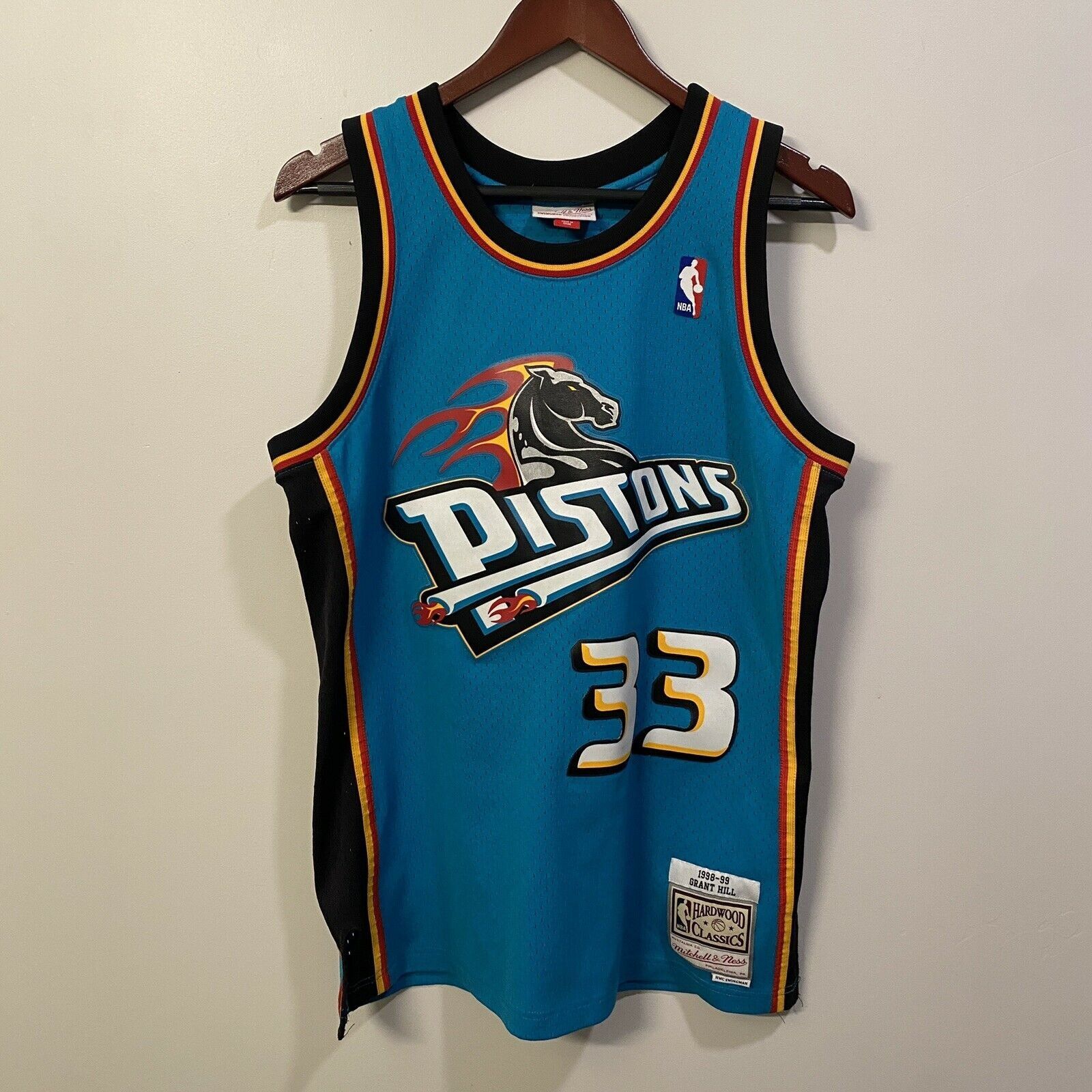 Mitchell & Ness × NBA × Vintage Mitchell & Ness NBA Swingman Road Jersey Pistons Size US M / EU 48-50 / 2 - 1 Thumbnail