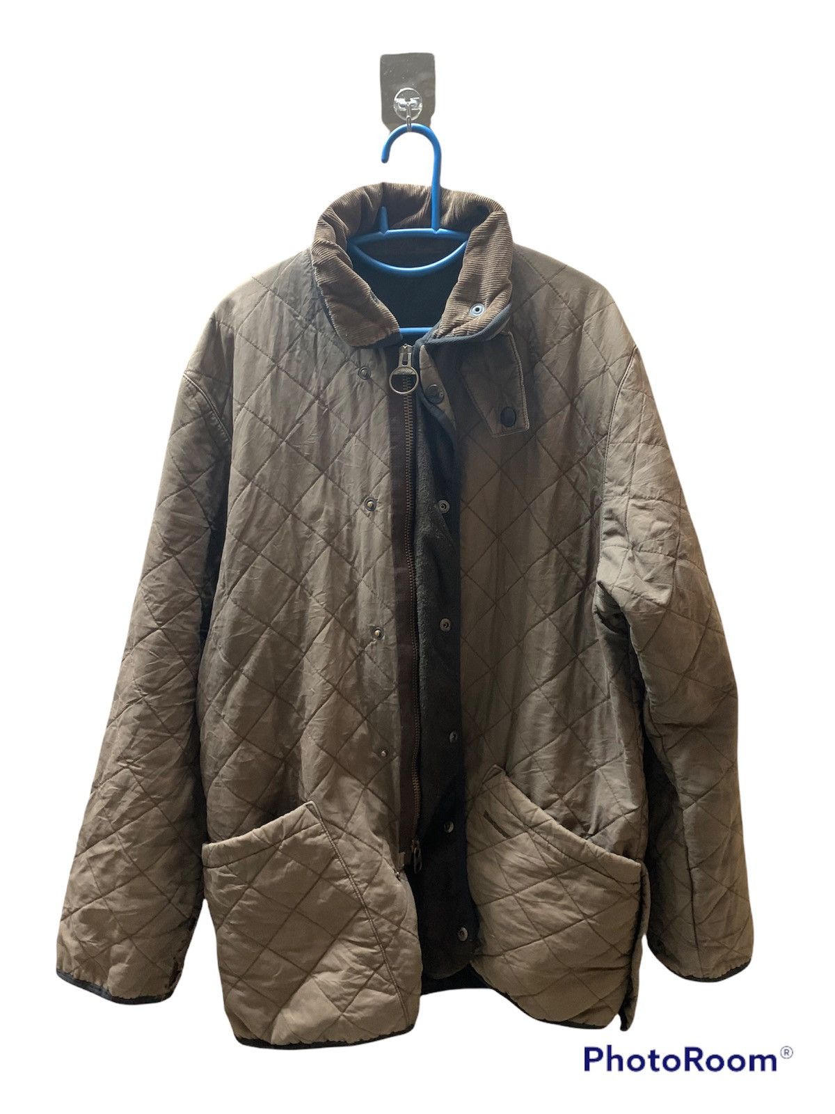 image of Barbour Polar Quilts Jacket in Brown, Men's (Size Large)