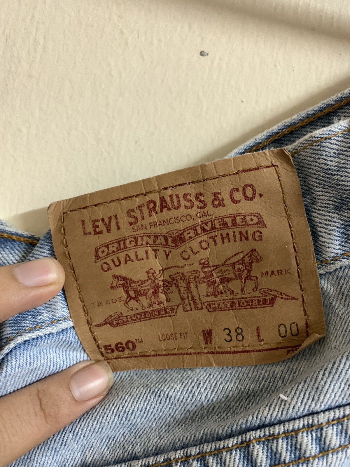 Levi's Vintage Clothing Vintage 90’s Levis Short Denim Jeans Size US 38 / EU 54 - 9 Thumbnail