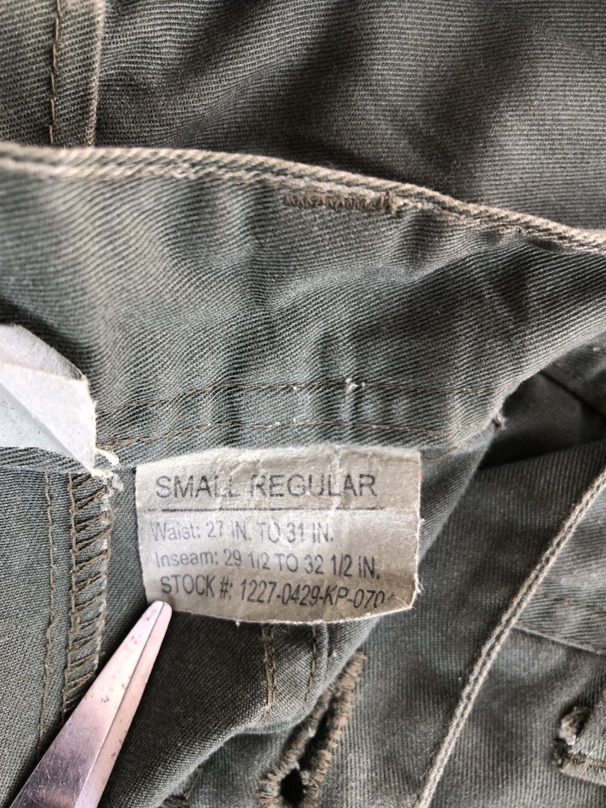 Vintage vintage Army Cargo Pants Navy Green Size US 32 / EU 48 - 7 Thumbnail