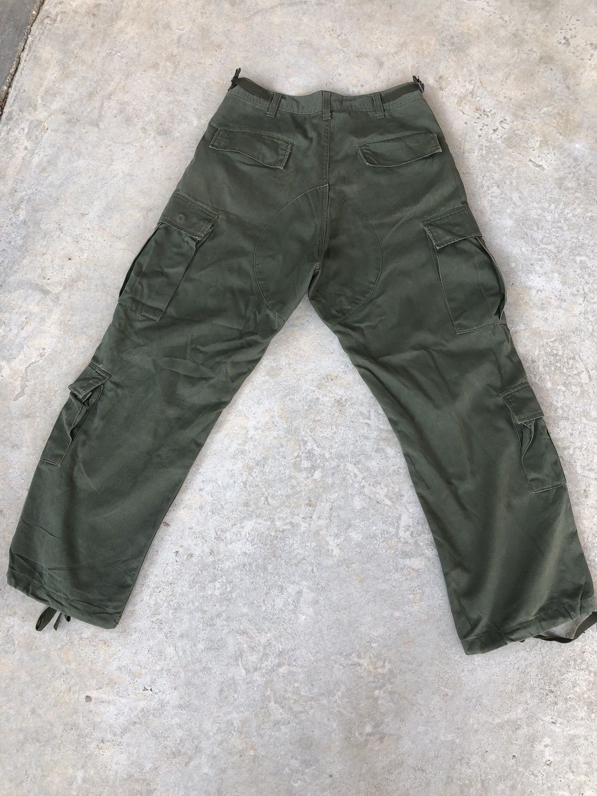 Vintage vintage Army Cargo Pants Navy Green Size US 32 / EU 48 - 5 Thumbnail