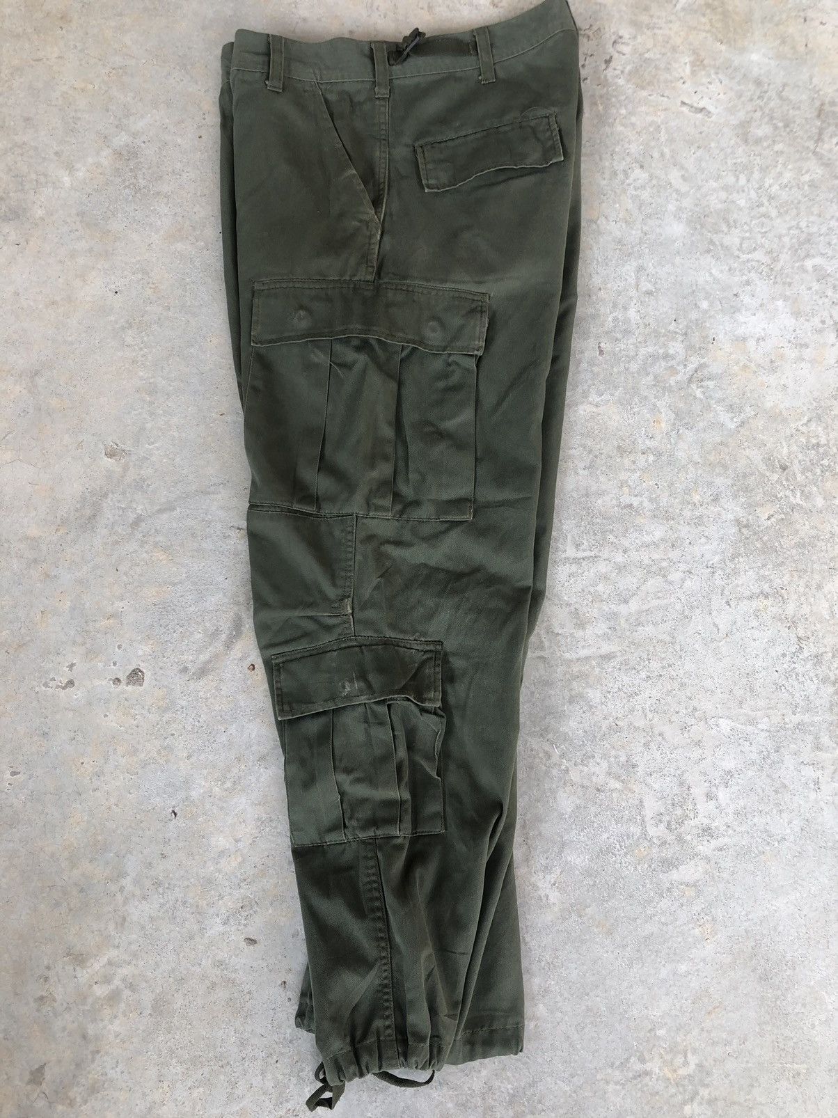 Vintage vintage Army Cargo Pants Navy Green Size US 32 / EU 48 - 9 Thumbnail