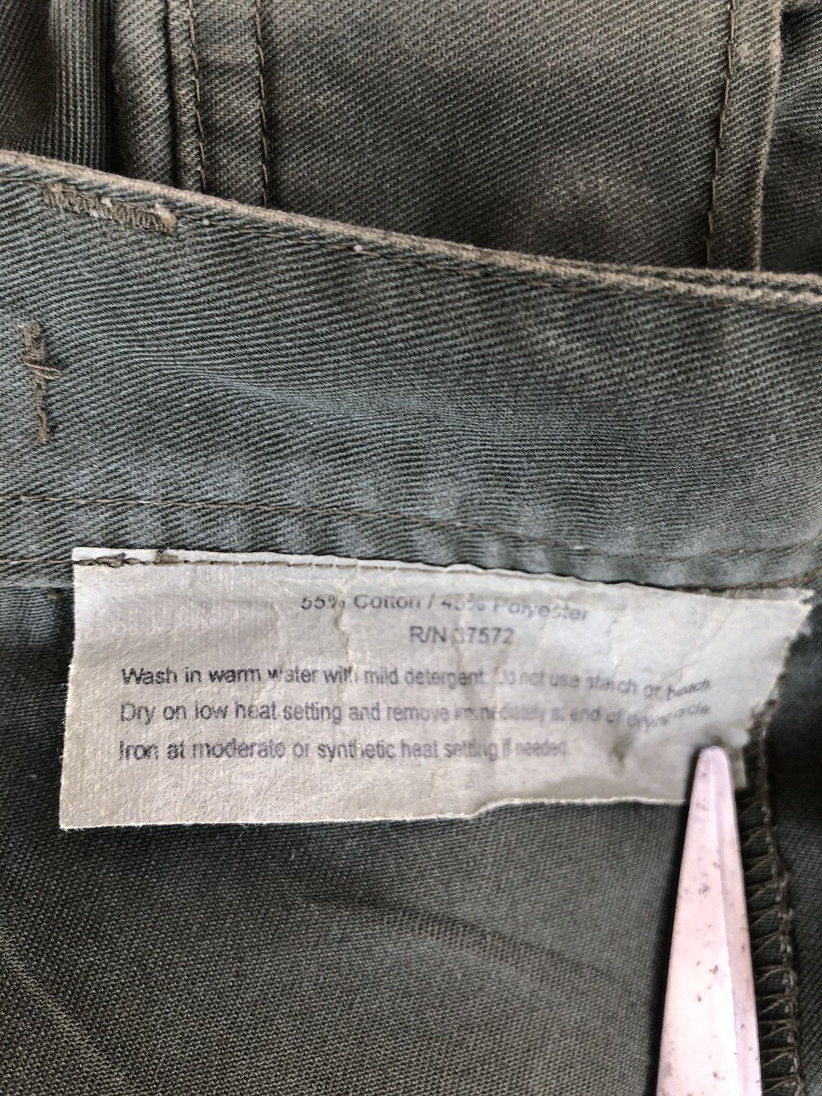 Vintage vintage Army Cargo Pants Navy Green Size US 32 / EU 48 - 8 Thumbnail