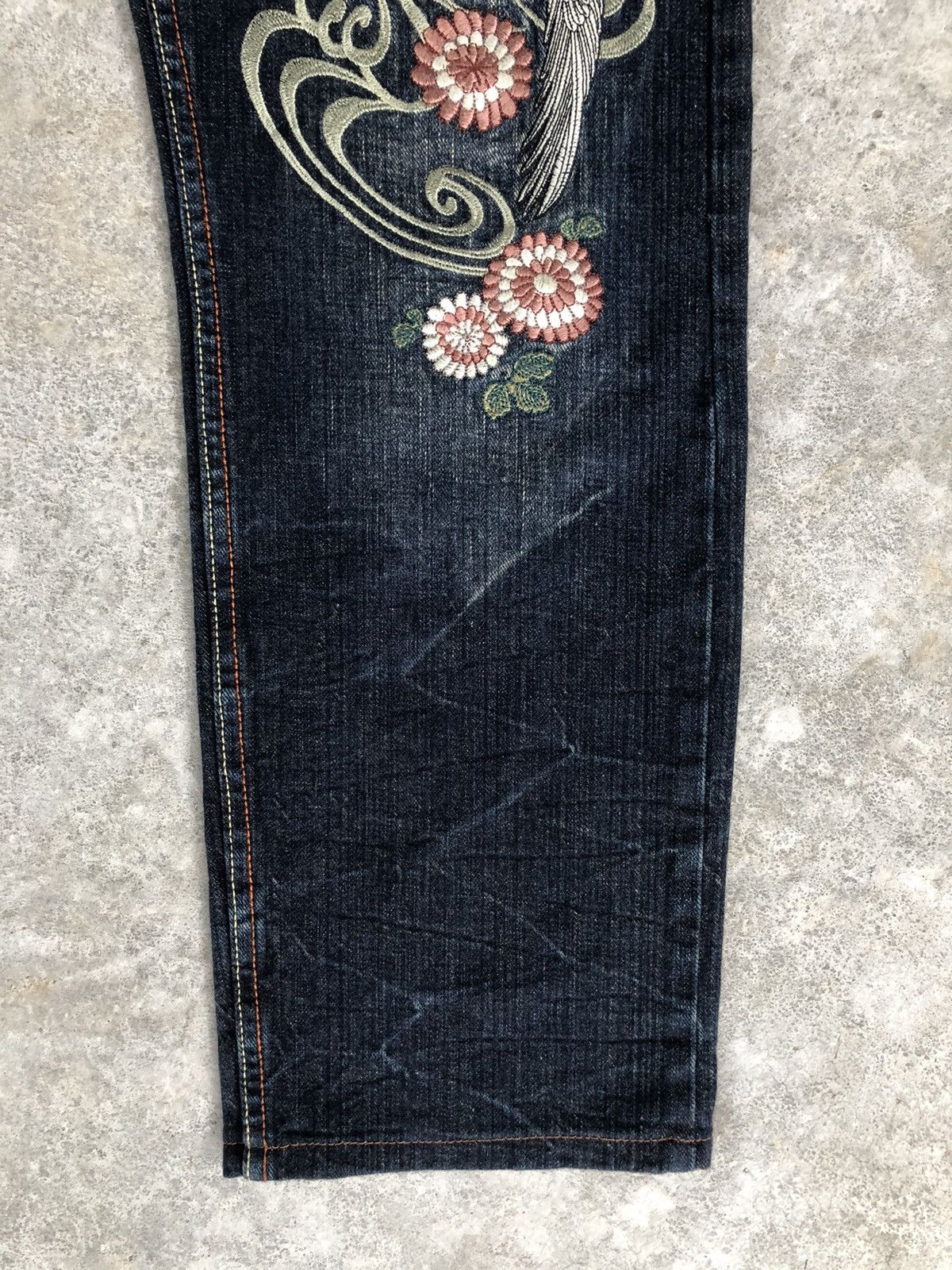 Japanese Brand Japanese Infinity Embroidered Jeans Size US 32 / EU 48 - 7 Thumbnail