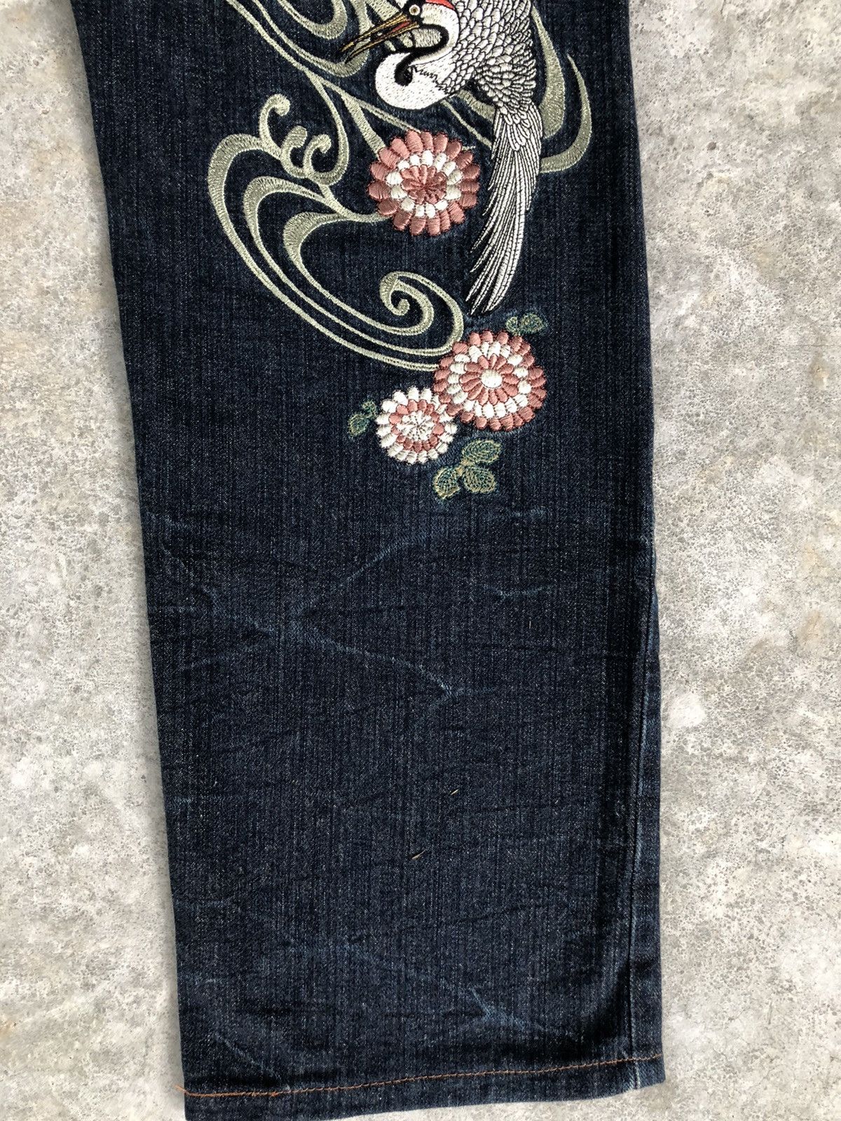 Japanese Brand Japanese Infinity Embroidered Jeans Size US 32 / EU 48 - 12 Thumbnail