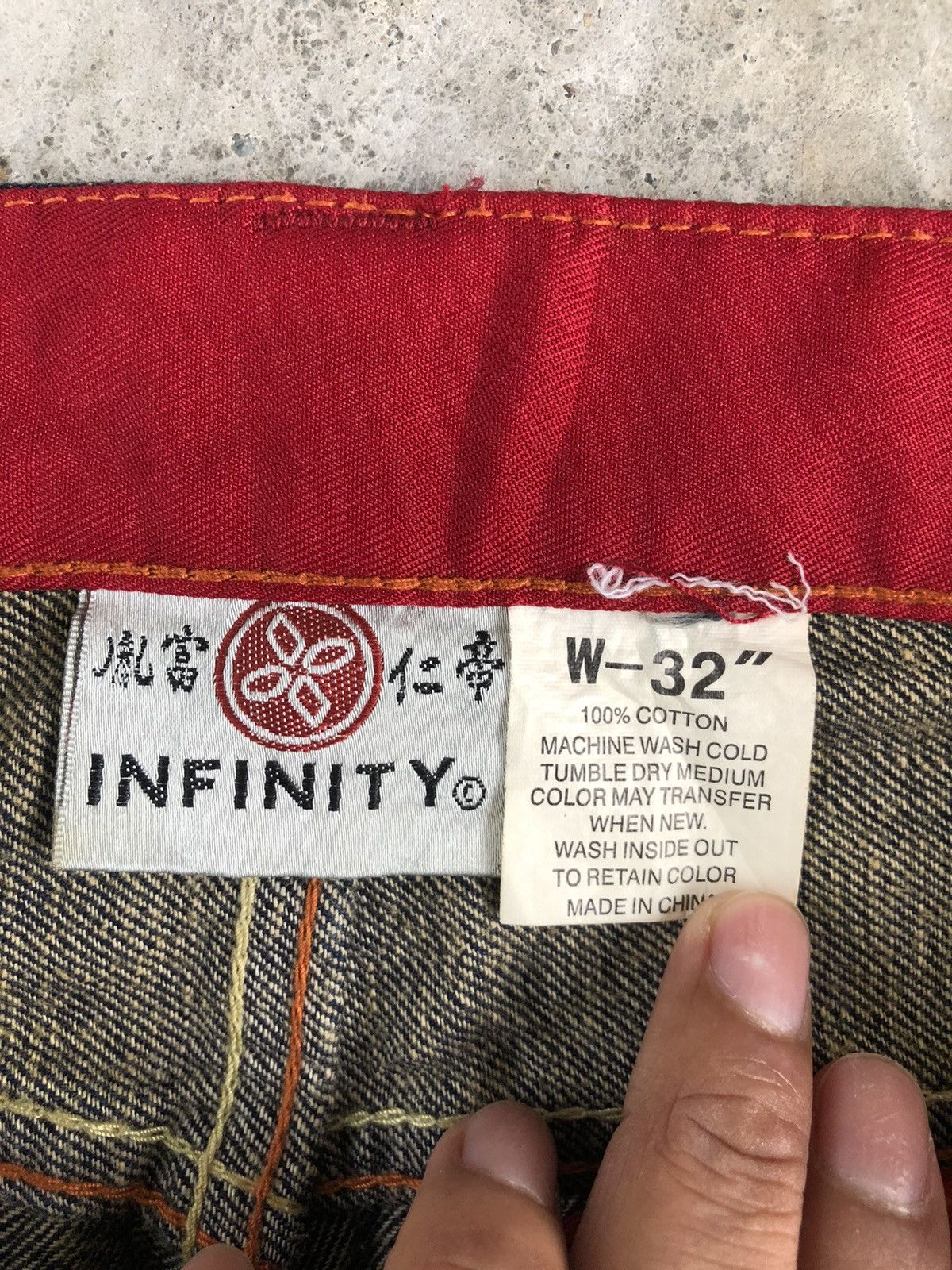 Japanese Brand Japanese Infinity Embroidered Jeans Size US 32 / EU 48 - 14 Thumbnail