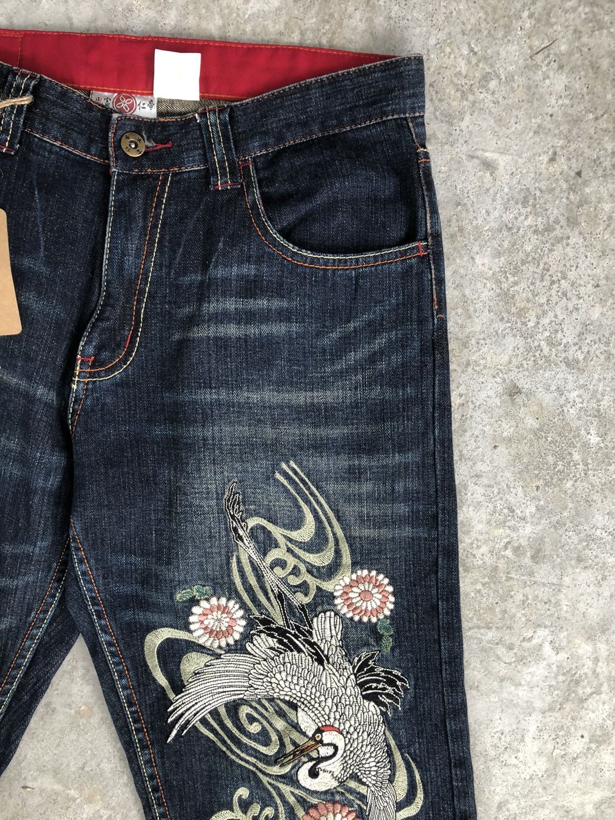 Japanese Brand Japanese Infinity Embroidered Jeans Size US 32 / EU 48 - 5 Thumbnail