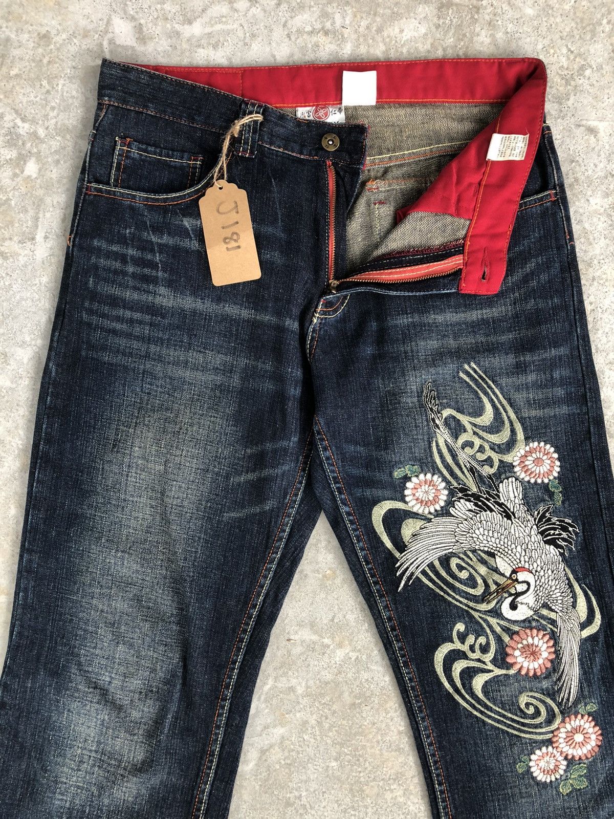 Japanese Brand Japanese Infinity Embroidered Jeans Size US 32 / EU 48 - 3 Thumbnail