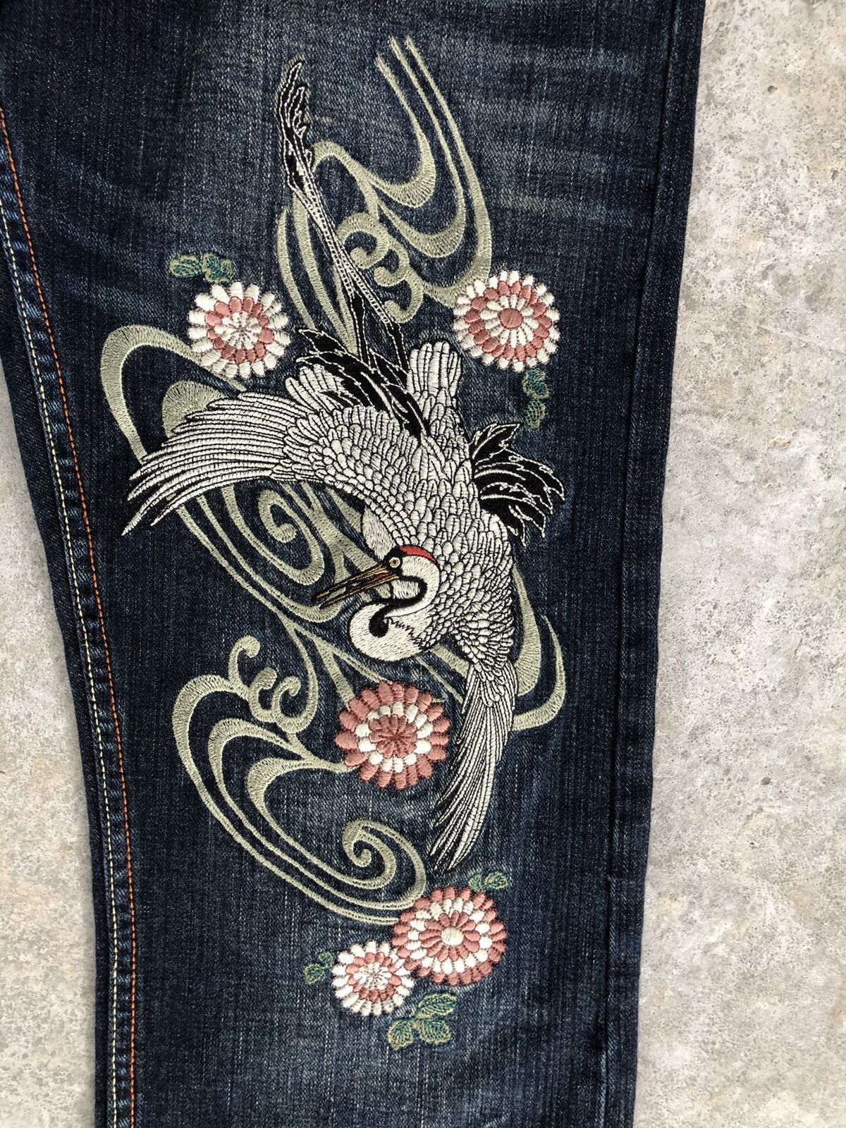 Japanese Brand Japanese Infinity Embroidered Jeans Size US 32 / EU 48 - 13 Thumbnail
