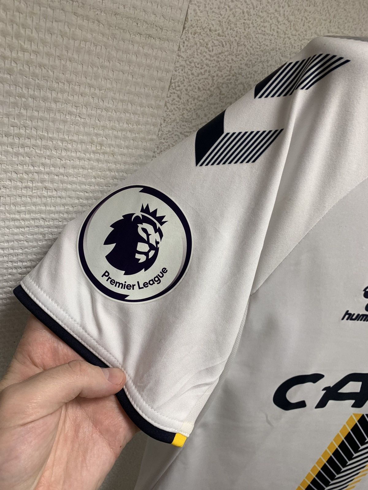 Hummel Everton 6 Allan apl patch white soccer jersey L Hummel cazoo Size US L / EU 52-54 / 3 - 3 Thumbnail