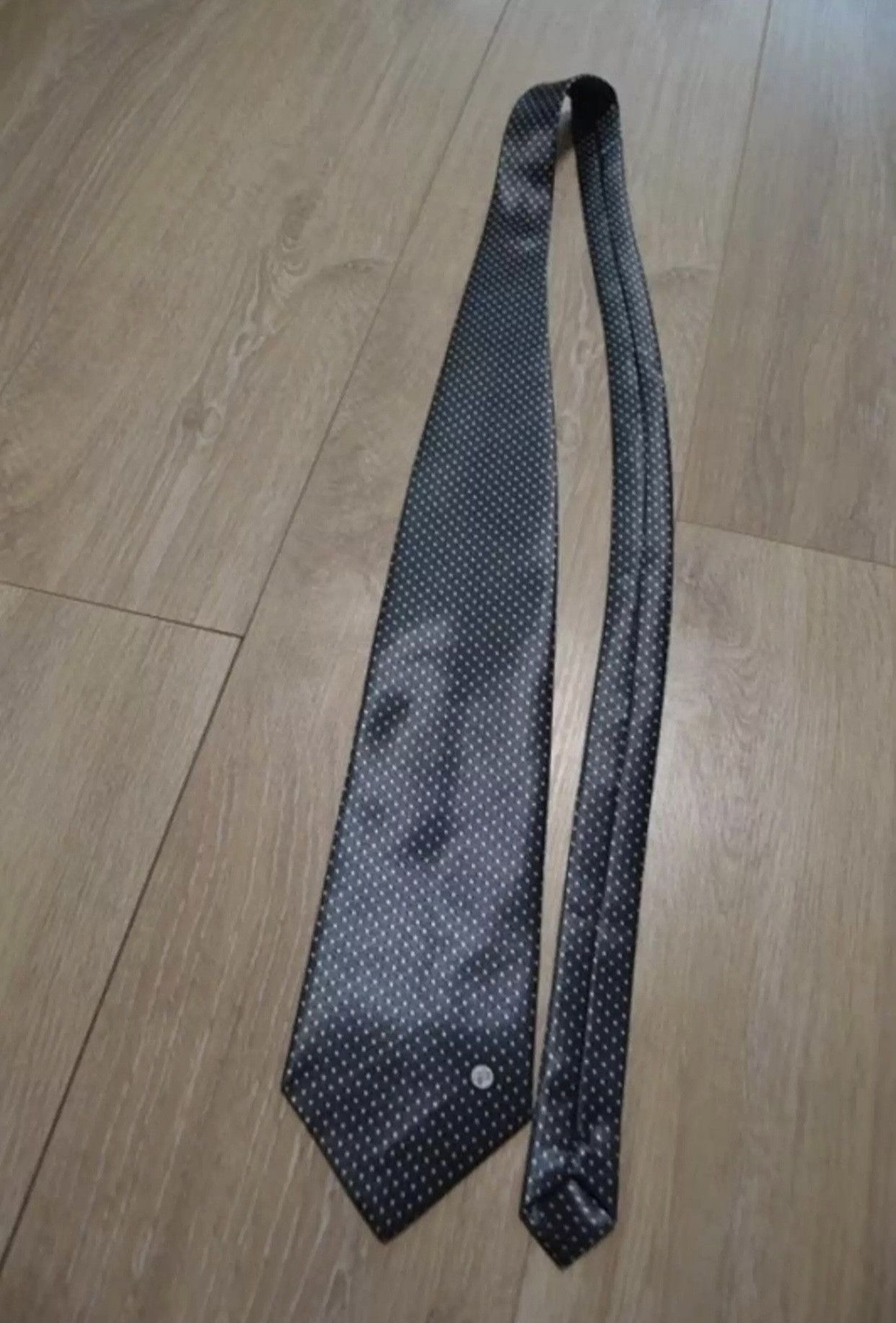 Versace silk grey tie