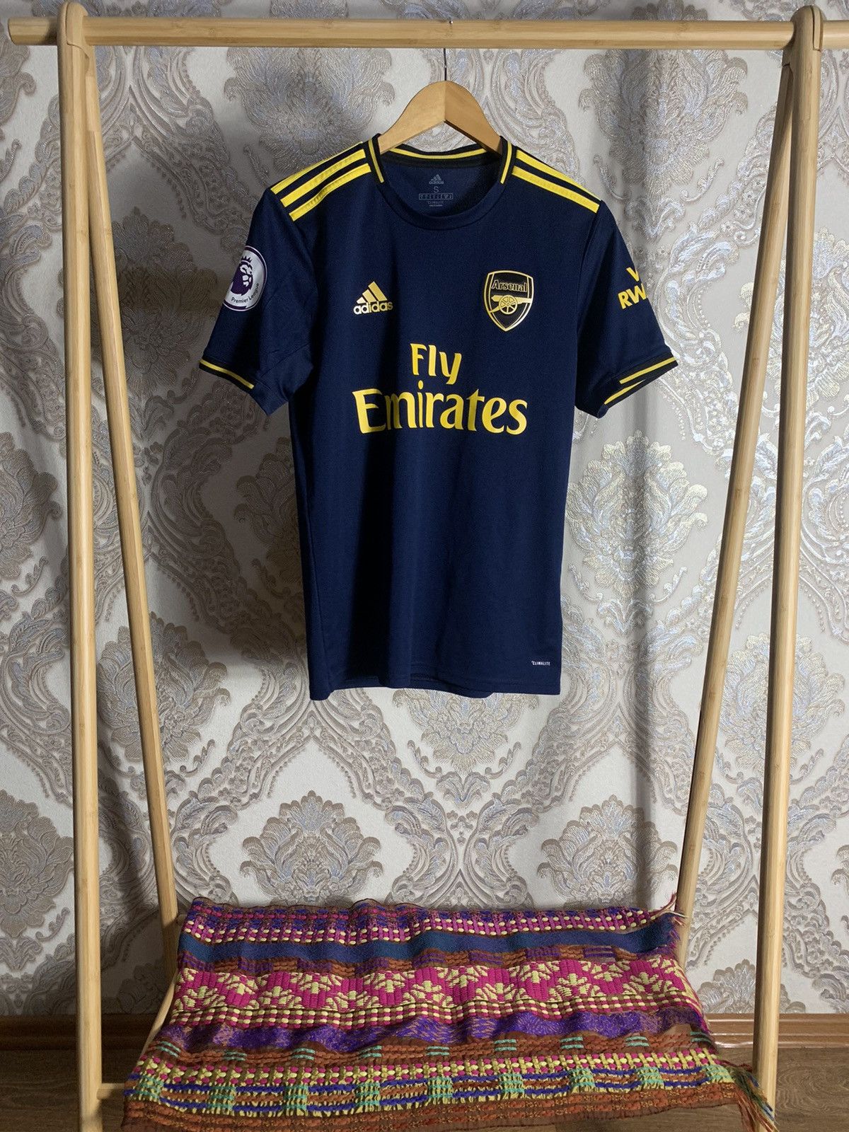 Pre-owned Soccer Jersey X Vintage Adidas Fc Arsenal London 2019 Soccer Jersey Y2k Drill Jesus In Blue