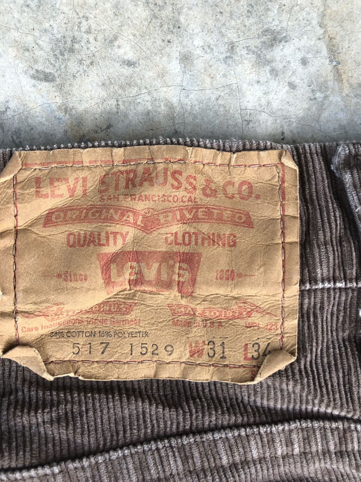 Levi's Vintage 70’s Levi’s Corduroy Flared Jeans 617 Size US 30 / EU 46 - 15 Thumbnail