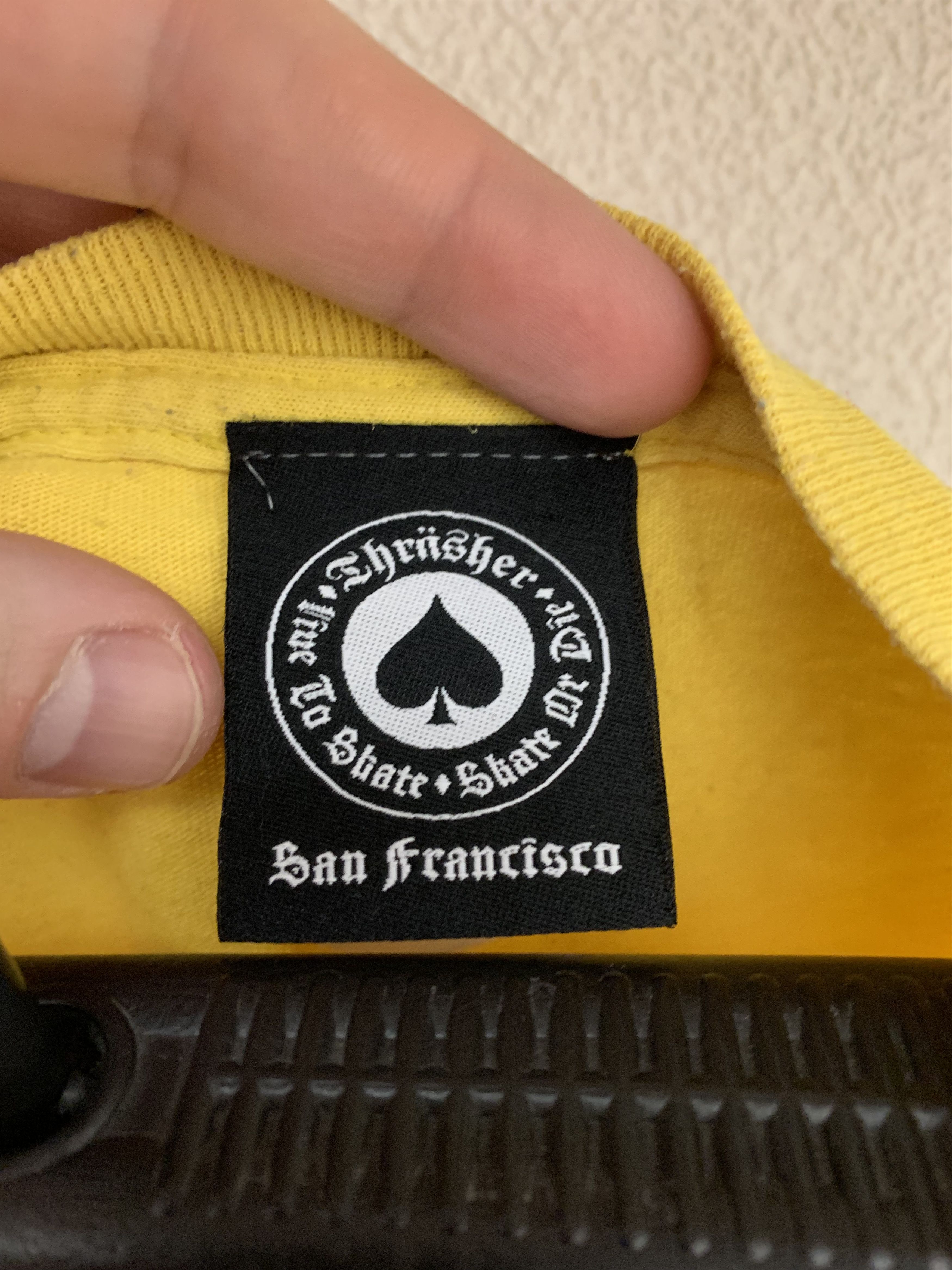 Thrasher Trasher skateboarding t-shirt M size yellow Size US M / EU 48-50 / 2 - 3 Thumbnail
