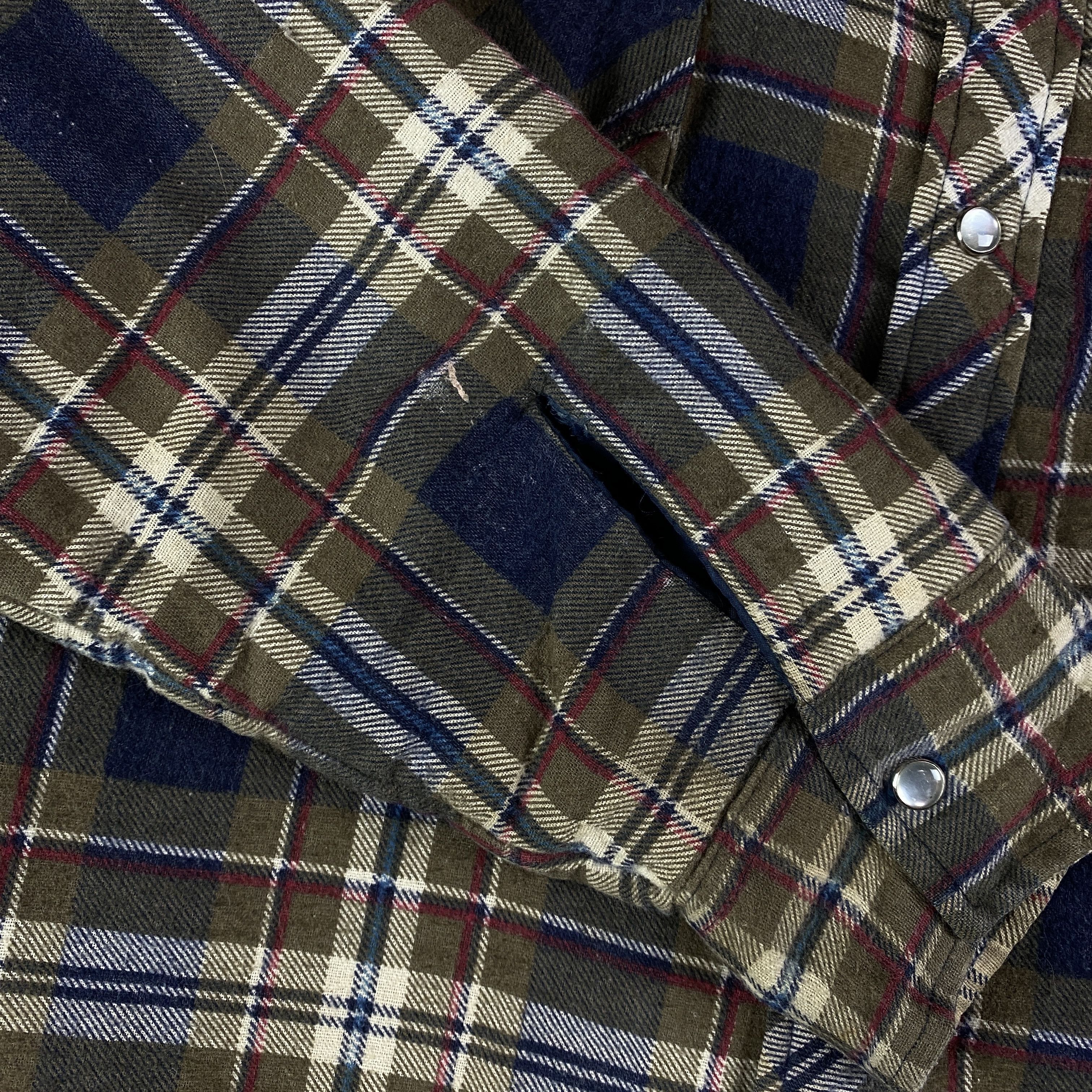 Flannel × Vintage Mens Vintage Shirt Flannel Deep North Size L Size US L / EU 52-54 / 3 - 4 Thumbnail