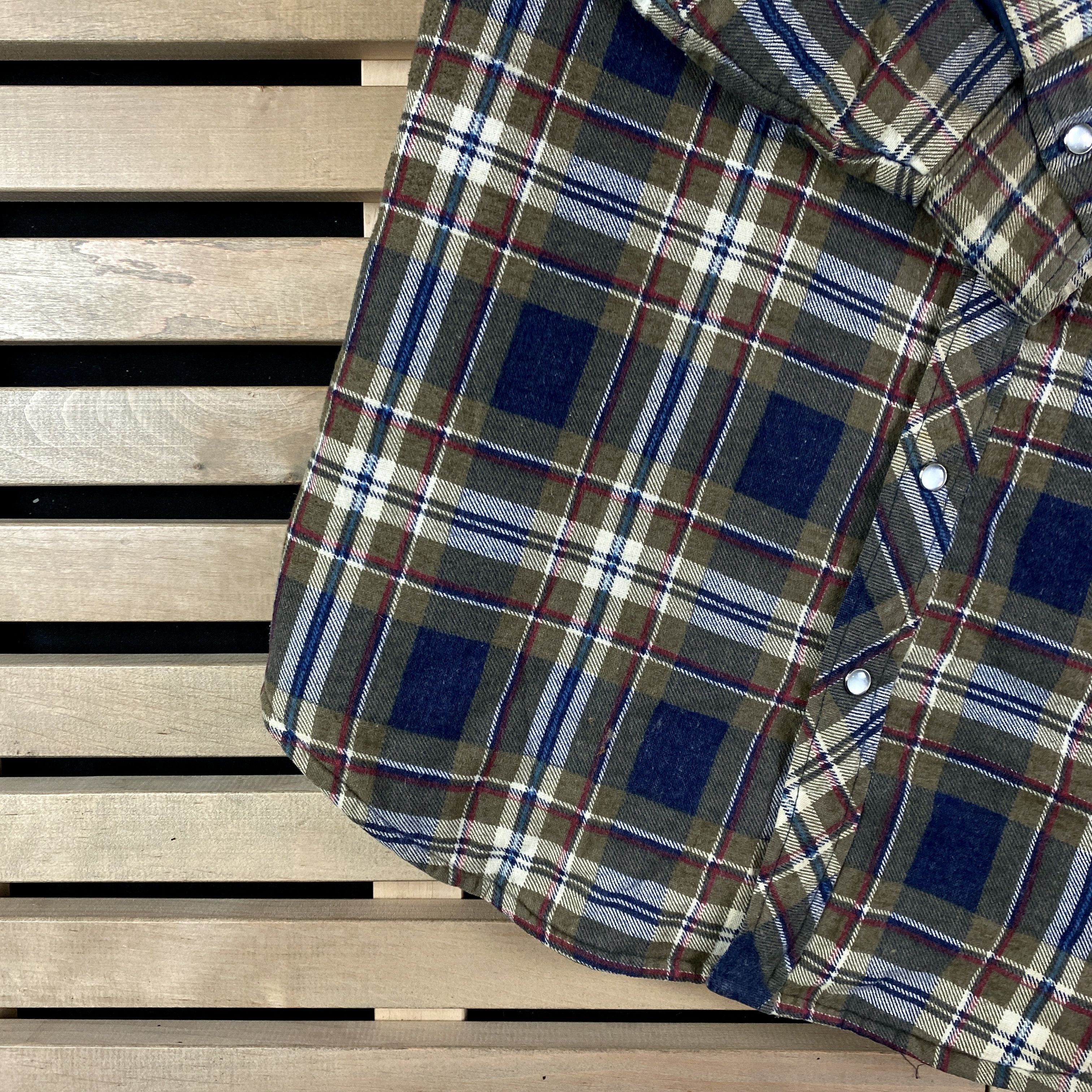 Flannel × Vintage Mens Vintage Shirt Flannel Deep North Size L Size US L / EU 52-54 / 3 - 3 Thumbnail