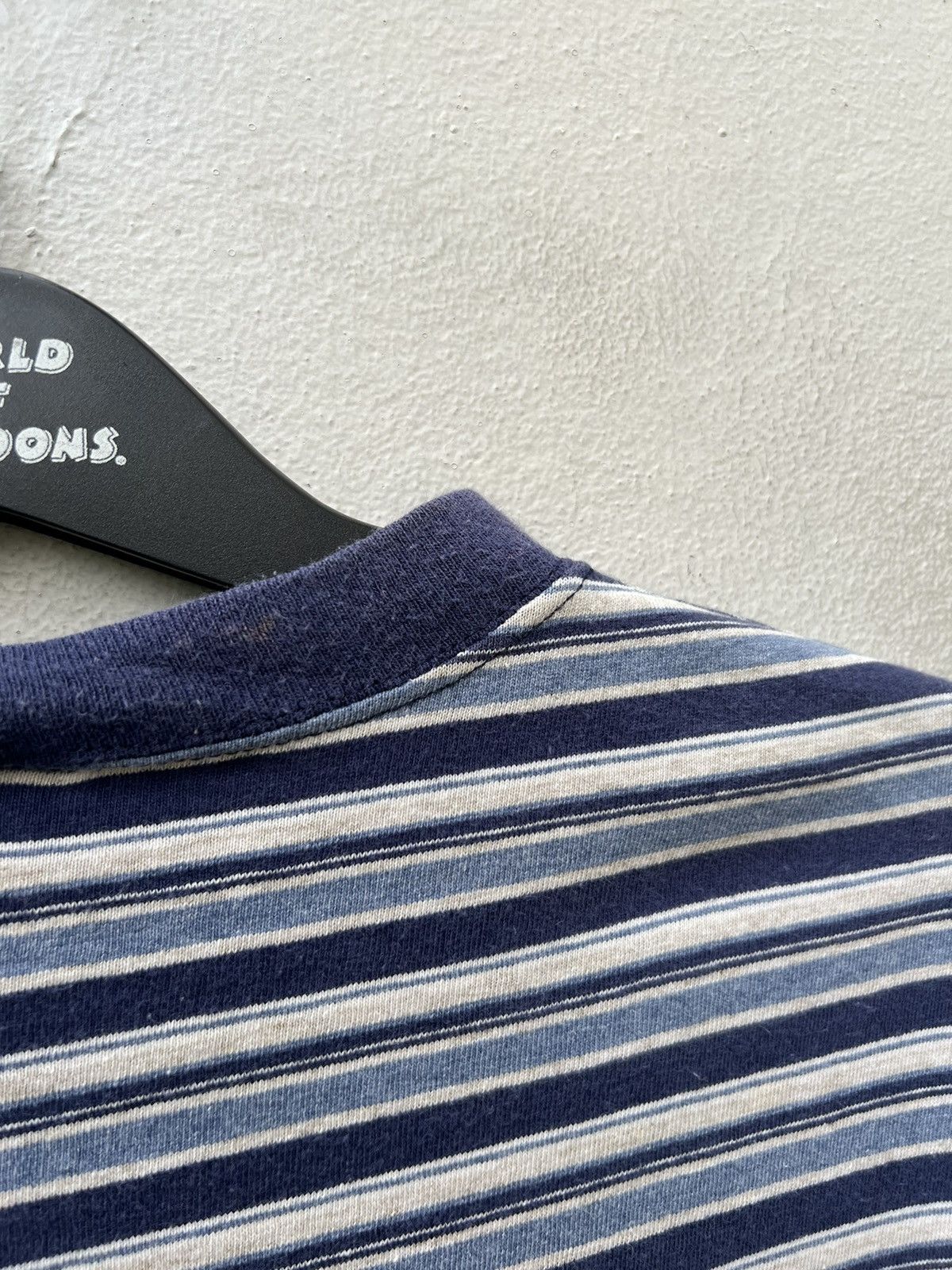 Greatland Apparel Vintage 90s Great Land USA Stripe tee Grunge Skate Surfing Size US M / EU 48-50 / 2 - 10 Thumbnail