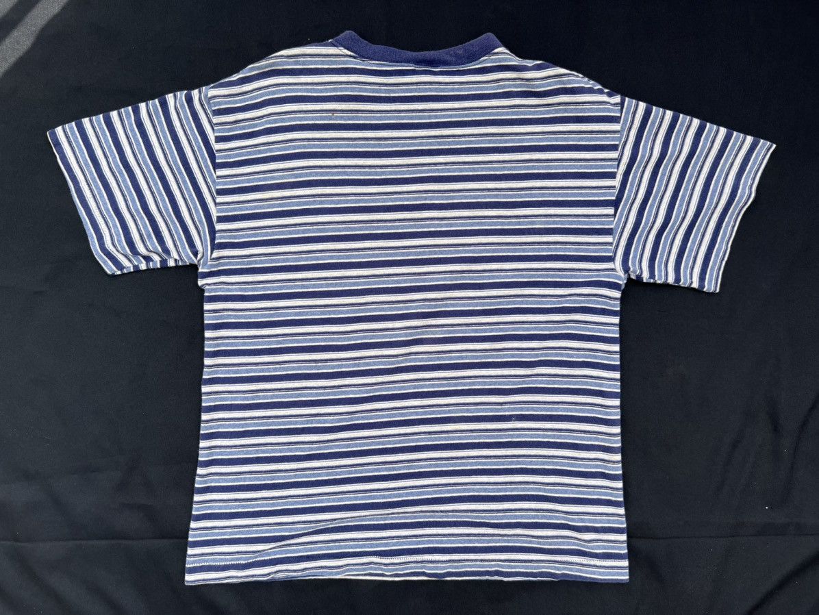 Greatland Apparel Vintage 90s Great Land USA Stripe tee Grunge Skate Surfing Size US M / EU 48-50 / 2 - 2 Thumbnail