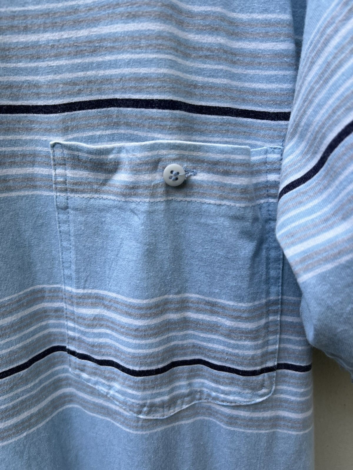 Vintage Vintage 90s TOMATO California Border Striped Pocket t shirt Size US L / EU 52-54 / 3 - 7 Thumbnail