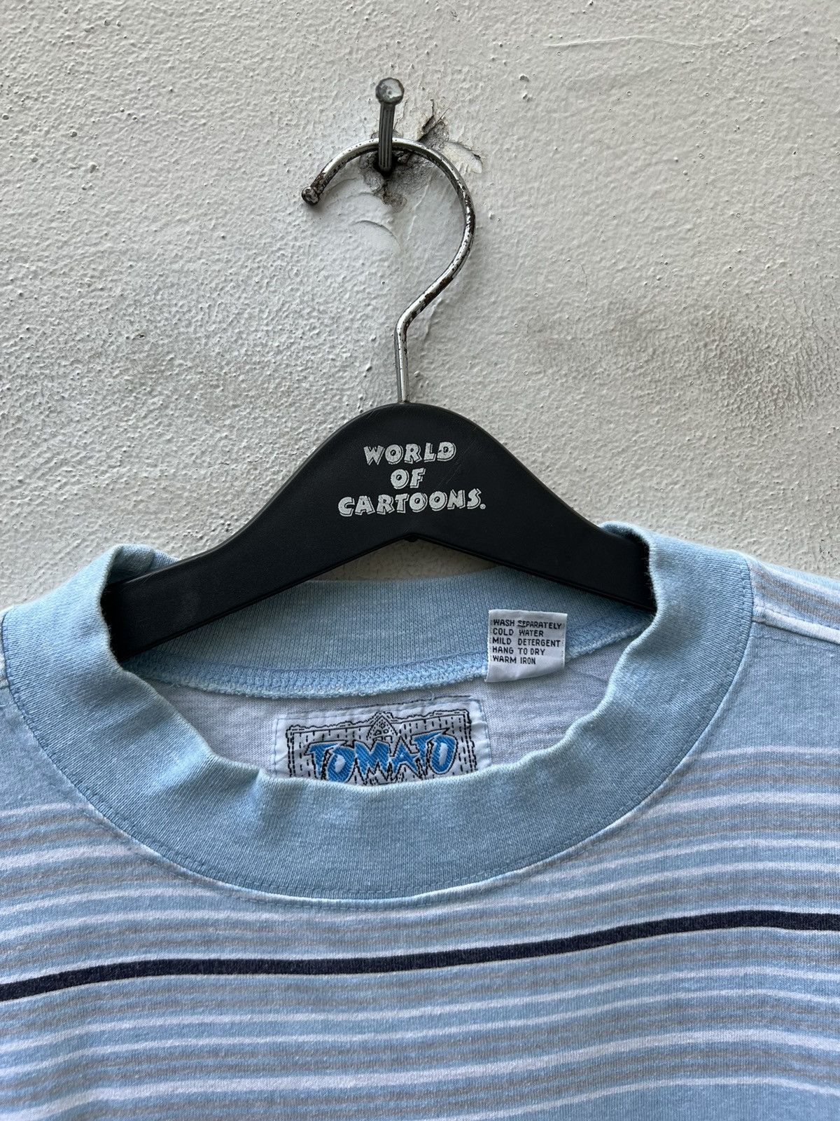 Vintage Vintage 90s TOMATO California Border Striped Pocket t shirt Size US L / EU 52-54 / 3 - 6 Thumbnail