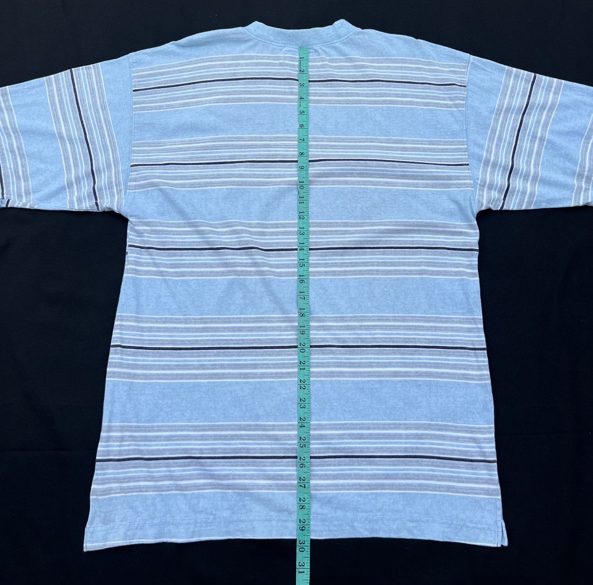 Vintage Vintage 90s TOMATO California Border Striped Pocket t shirt Size US L / EU 52-54 / 3 - 4 Thumbnail