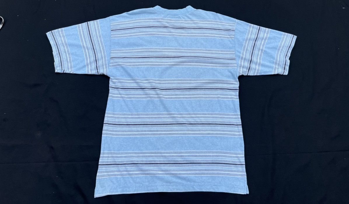 Vintage Vintage 90s TOMATO California Border Striped Pocket t shirt Size US L / EU 52-54 / 3 - 3 Thumbnail