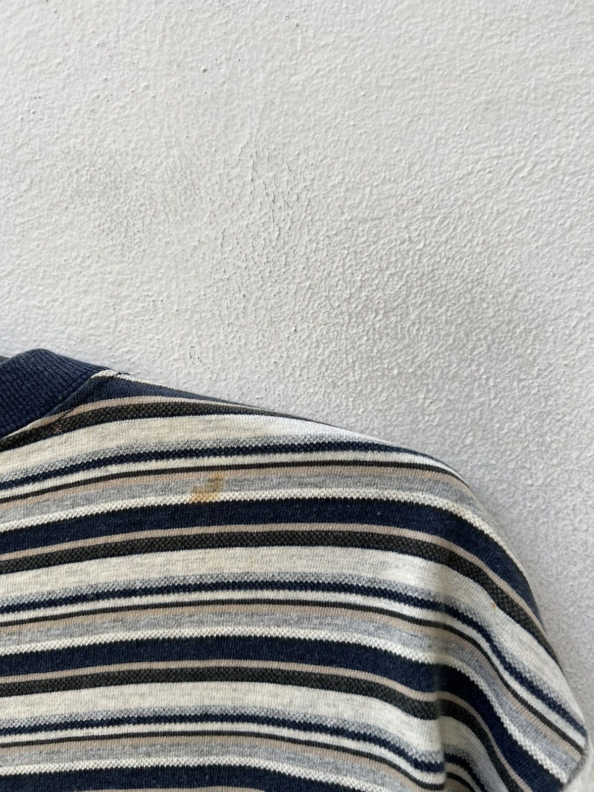 Vintage Vintage 90s Bale Dyed Usa Faded Narrow Striped tee Size US M / EU 48-50 / 2 - 11 Thumbnail