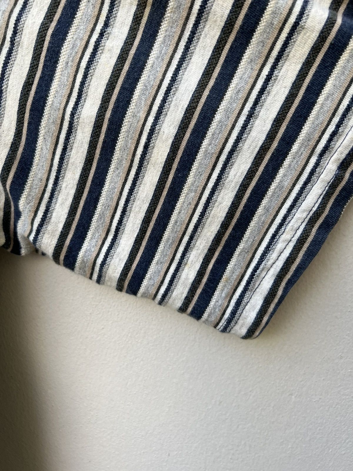 Vintage Vintage 90s Bale Dyed Usa Faded Narrow Striped tee Size US M / EU 48-50 / 2 - 12 Thumbnail