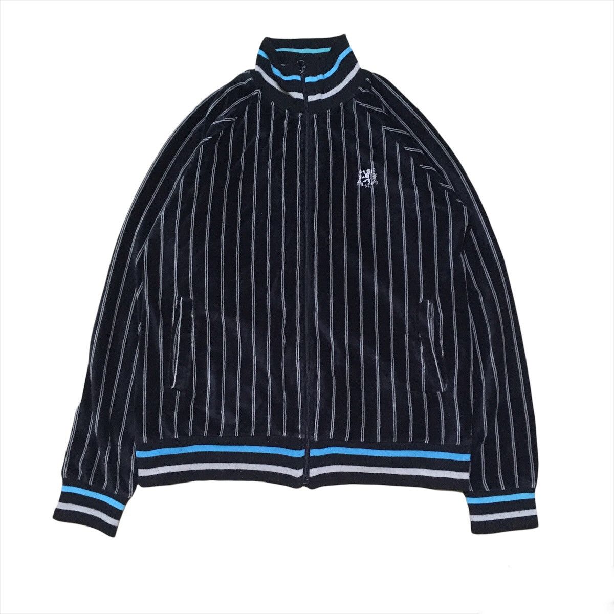 Japanese Brand Time Step Casual Style Stripes Zipper Sweater Size US XL / EU 56 / 4 - 1 Thumbnail