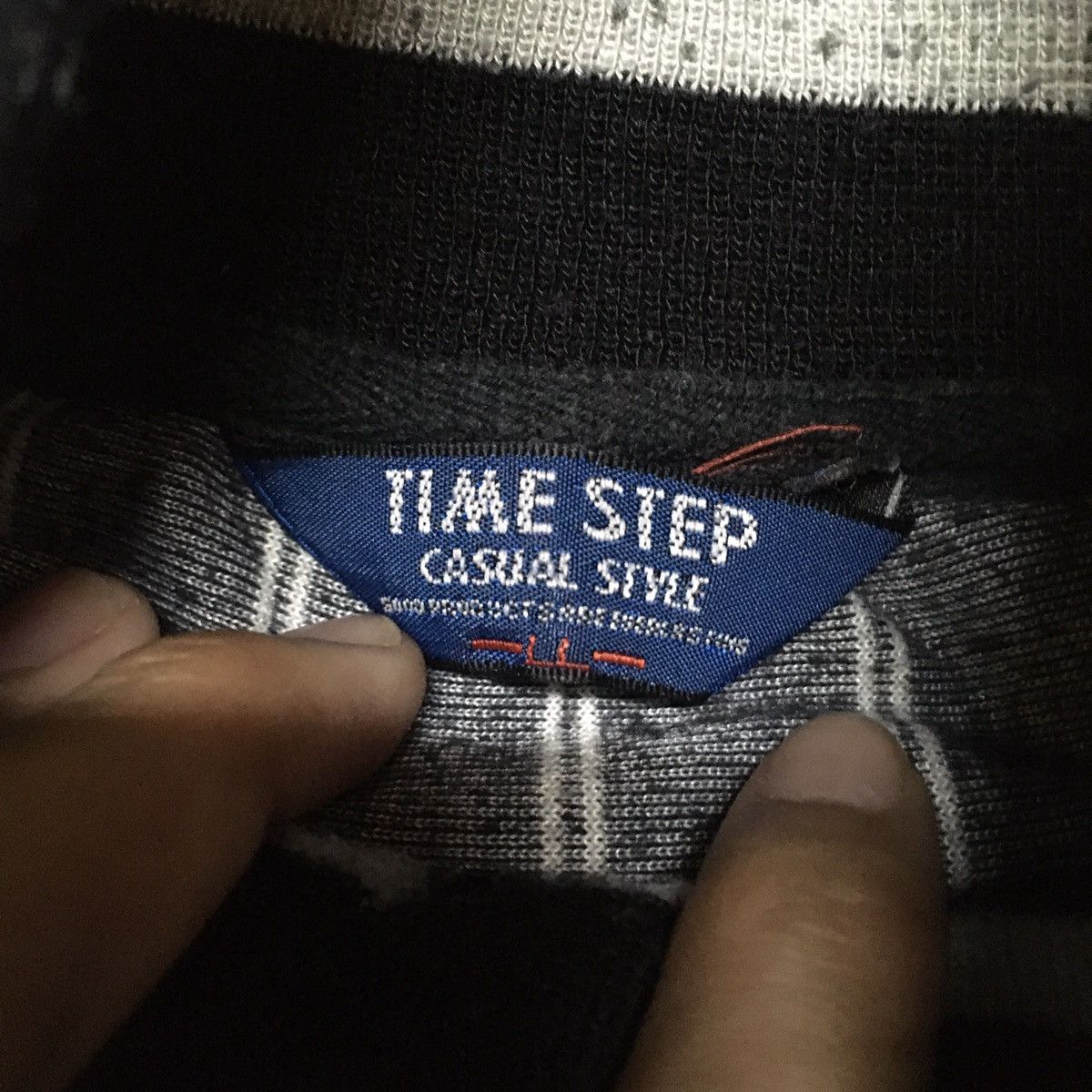 Japanese Brand Time Step Casual Style Stripes Zipper Sweater Size US XL / EU 56 / 4 - 3 Thumbnail