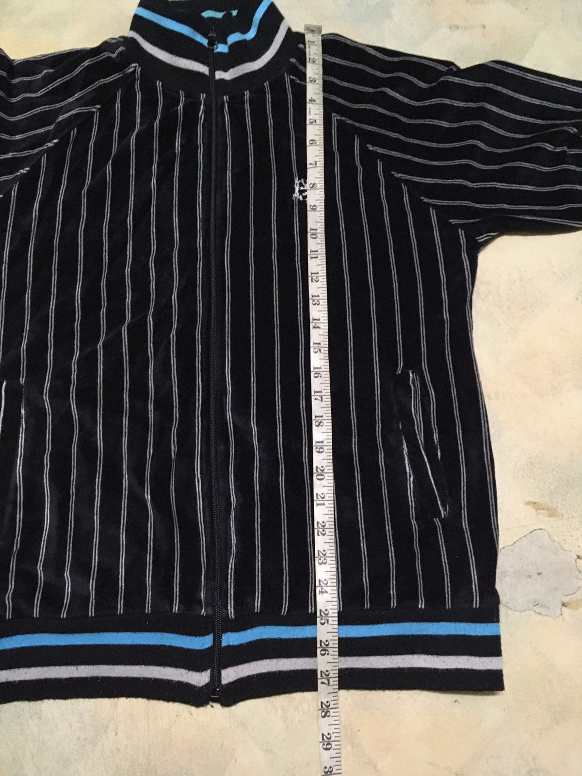 Japanese Brand Time Step Casual Style Stripes Zipper Sweater Size US XL / EU 56 / 4 - 6 Thumbnail