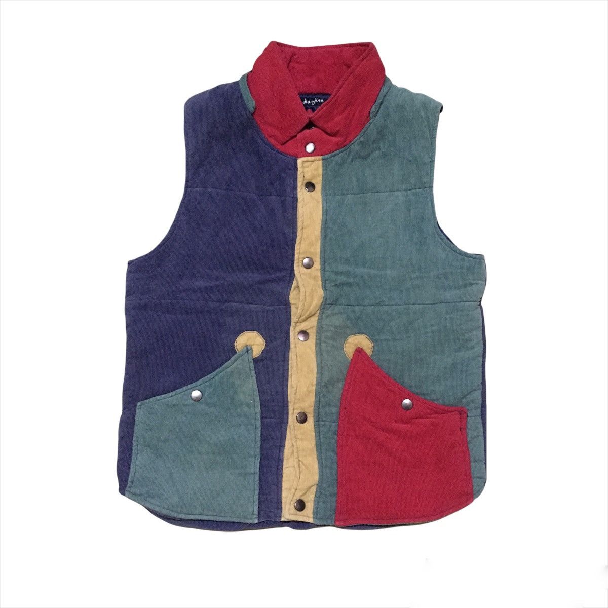 Japanese Brand Japanese Brand Vest Patchwork Colour Block Size US L / EU 52-54 / 3 - 1 Thumbnail
