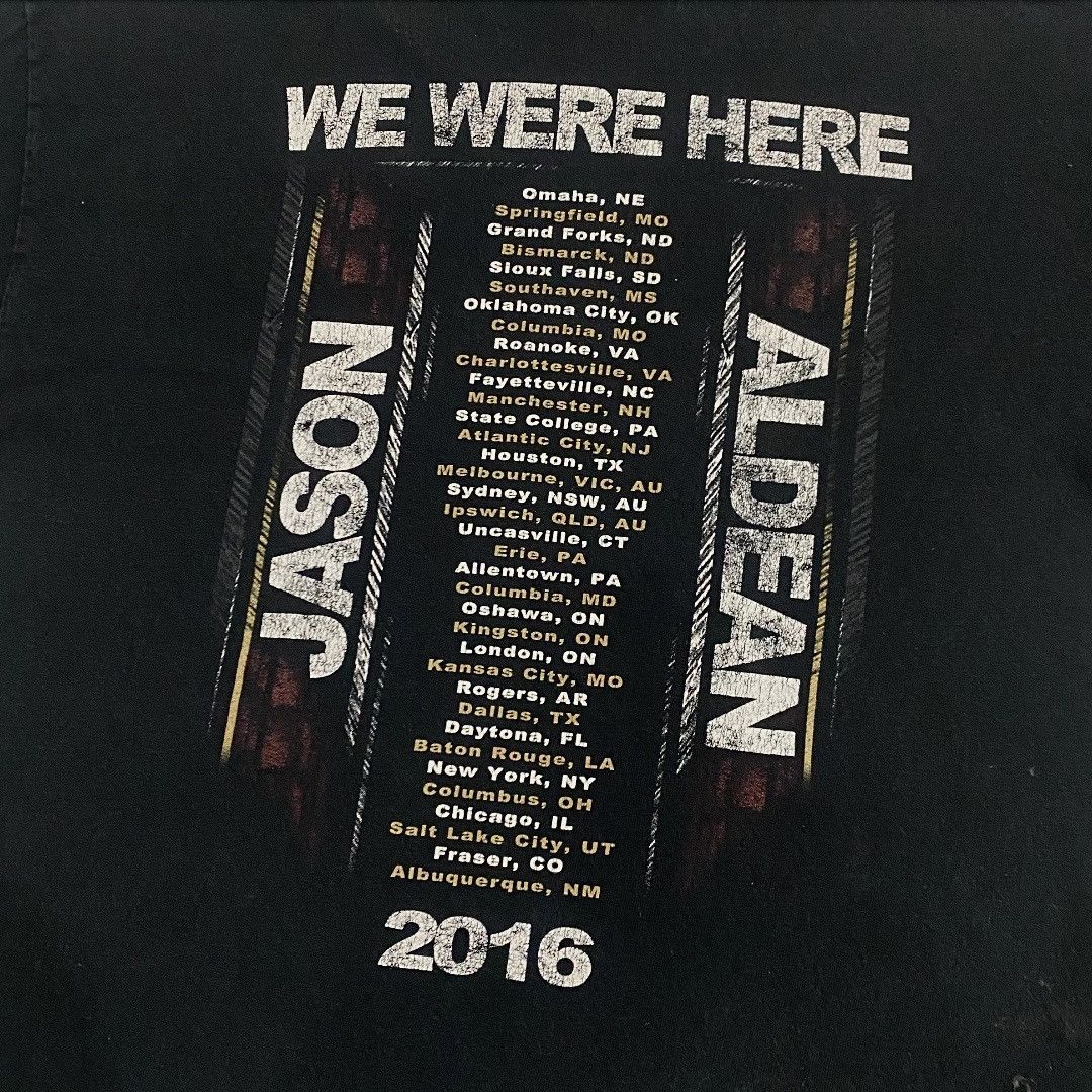 Band Tees Jason Albean Solo Singer We Were Here Tour 2016 Tshirt Size US M / EU 48-50 / 2 - 4 Thumbnail
