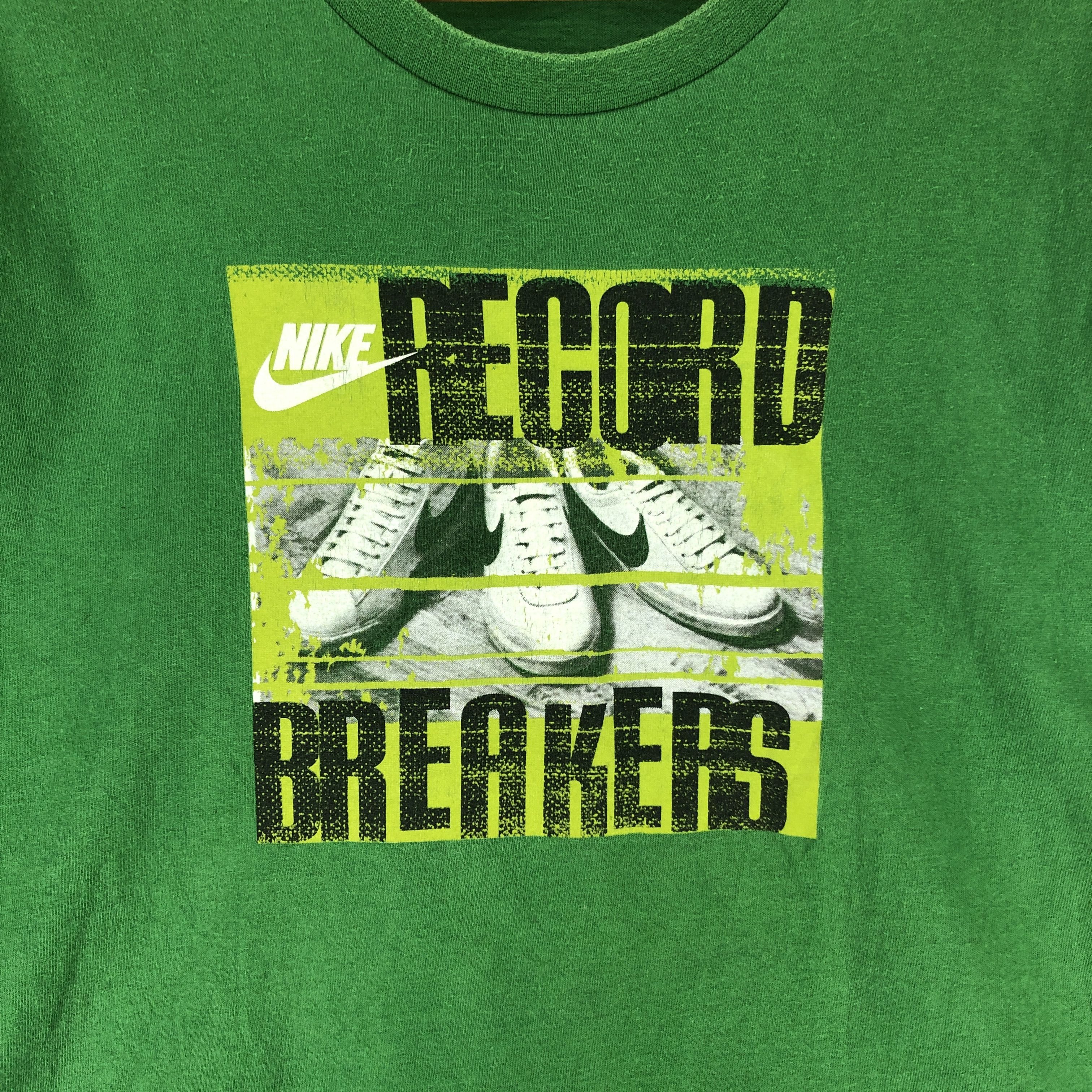 Nike NIKE Record Breakers Crew Neck T Shirt #2093-71 Size US XXL / EU 58 / 5 - 2 Thumbnail