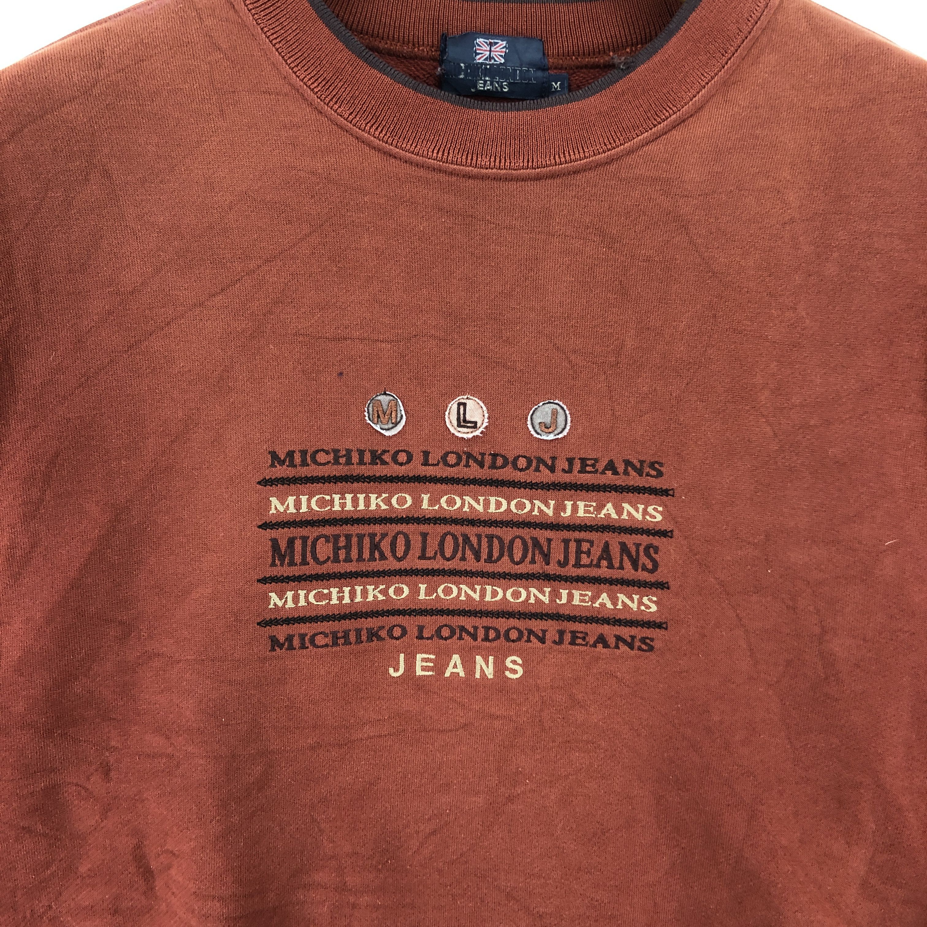 Japanese Brand MICHIKO LONDON JEANS Crew Neck Sweatshirt #1925-55 Size US S / EU 44-46 / 1 - 2 Thumbnail