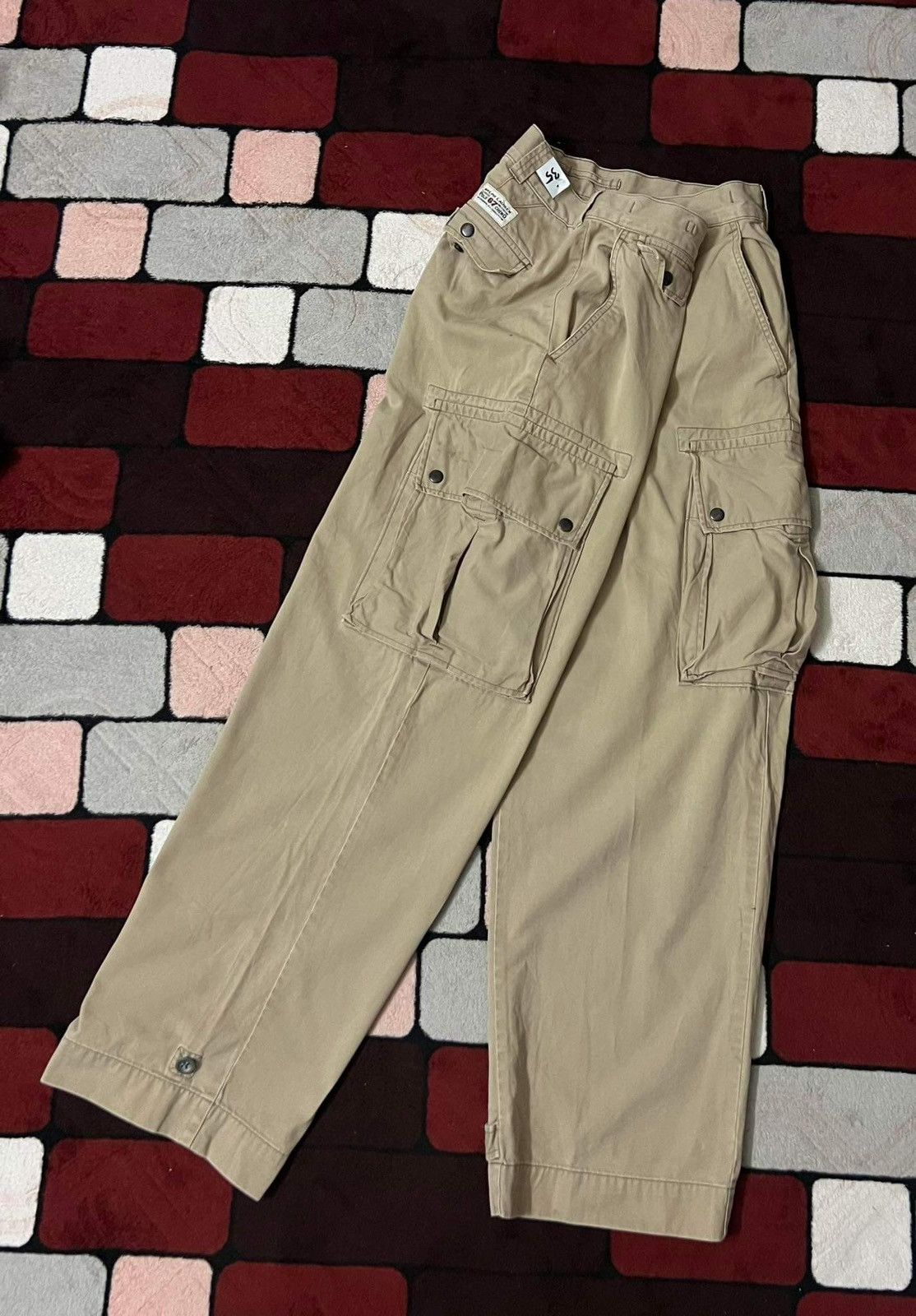 Polo Ralph Lauren Vintage Polo Ralph Lauren Tactical Cargo Pant Baggy Wide Leg Size US 35 - 6 Thumbnail