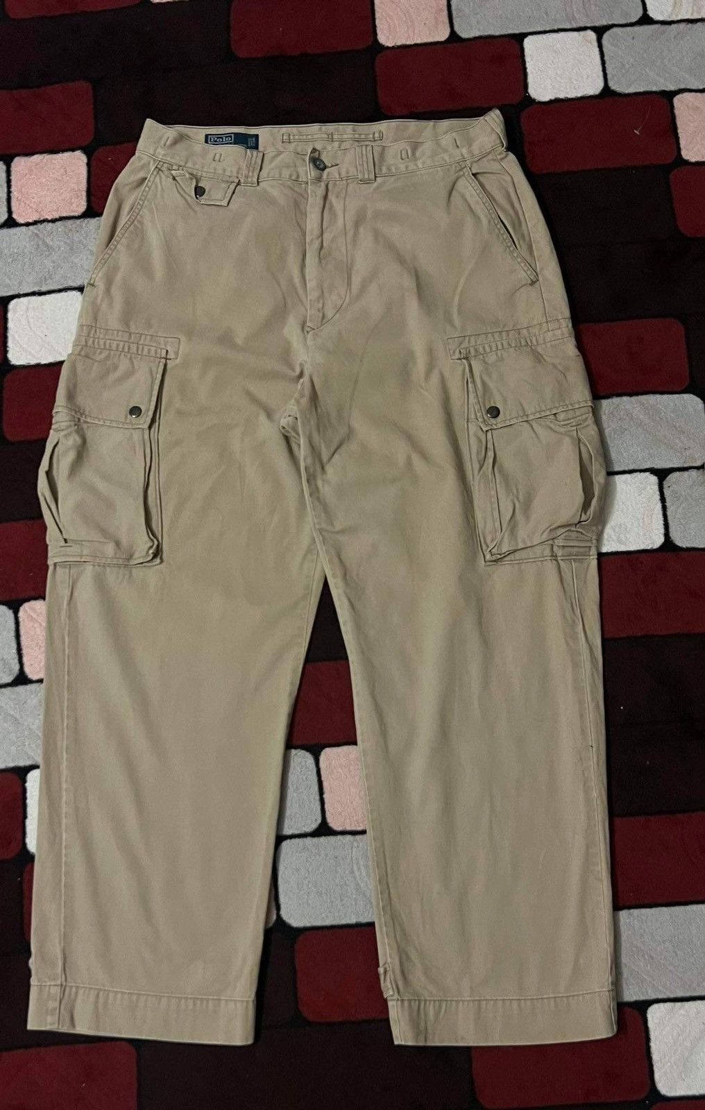Polo Ralph Lauren Vintage Polo Ralph Lauren Tactical Cargo Pant Baggy Wide Leg Size US 35 - 2 Thumbnail