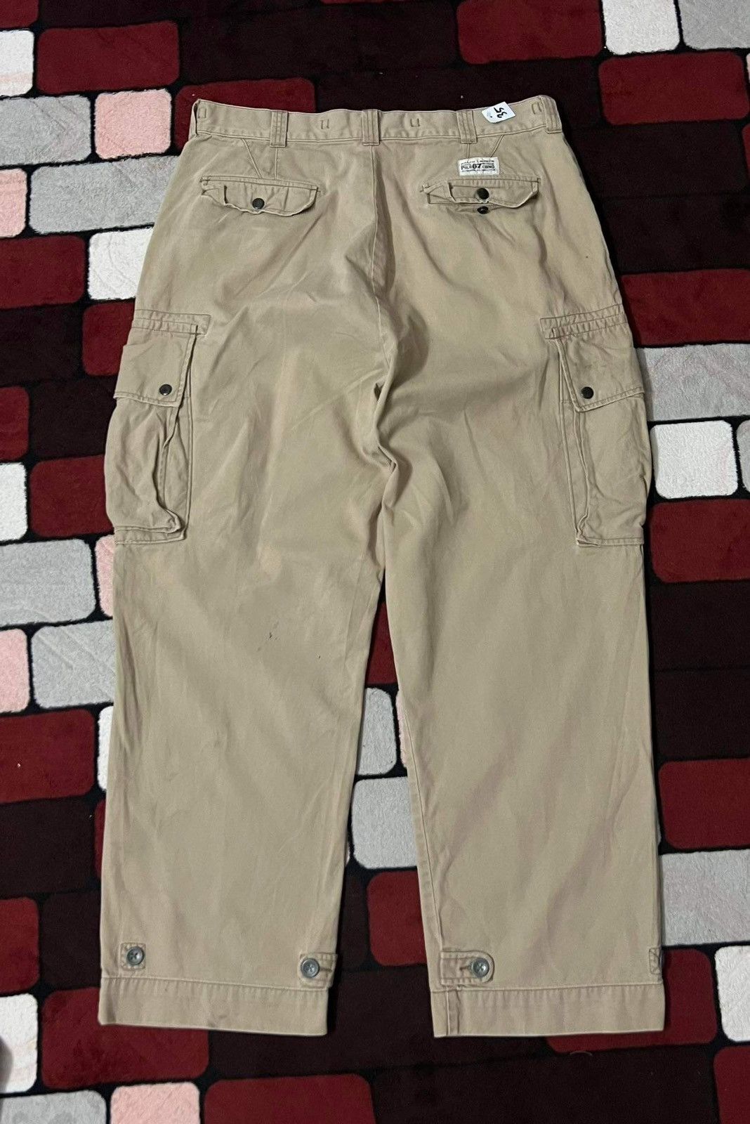 Polo Ralph Lauren Vintage Polo Ralph Lauren Tactical Cargo Pant Baggy Wide Leg Size US 35 - 3 Thumbnail