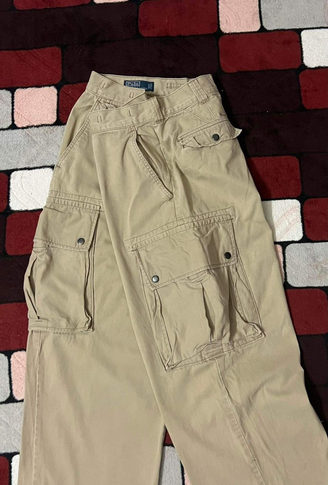 Polo Ralph Lauren Vintage Polo Ralph Lauren Tactical Cargo Pant Baggy Wide Leg Size US 35 - 4 Thumbnail