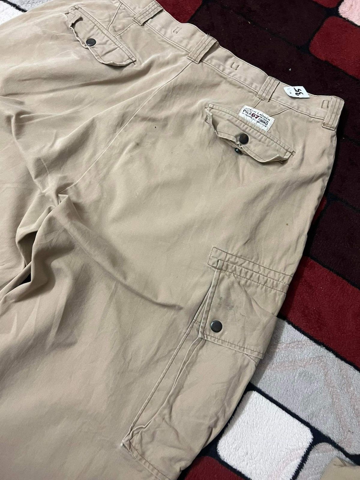 Polo Ralph Lauren Vintage Polo Ralph Lauren Tactical Cargo Pant Baggy Wide Leg Size US 35 - 10 Thumbnail