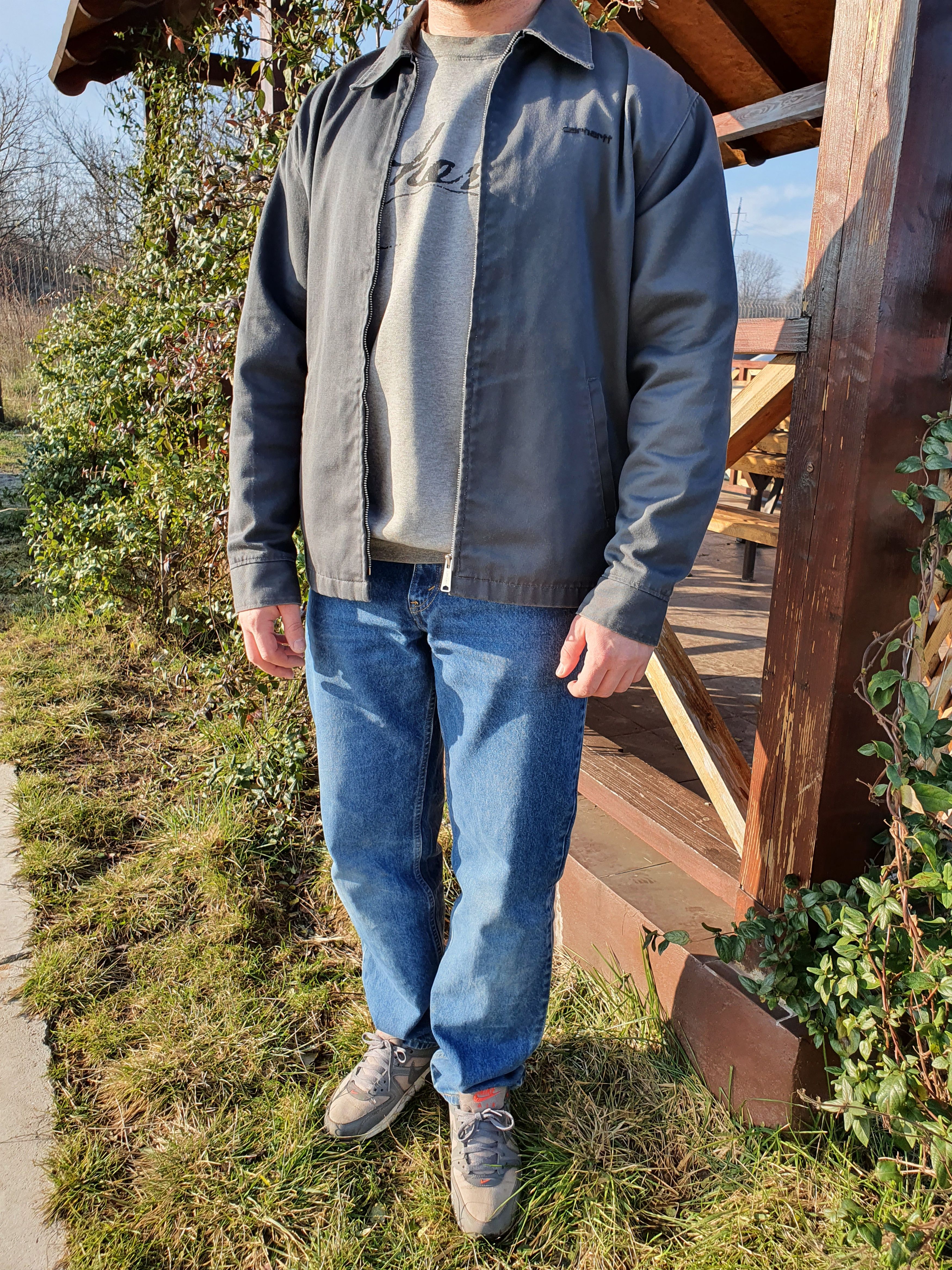 Carhartt × Vintage 80s Gray Carhartt Worker Vintage Jacket seen on Kanye west Size US L / EU 52-54 / 3 - 5 Thumbnail