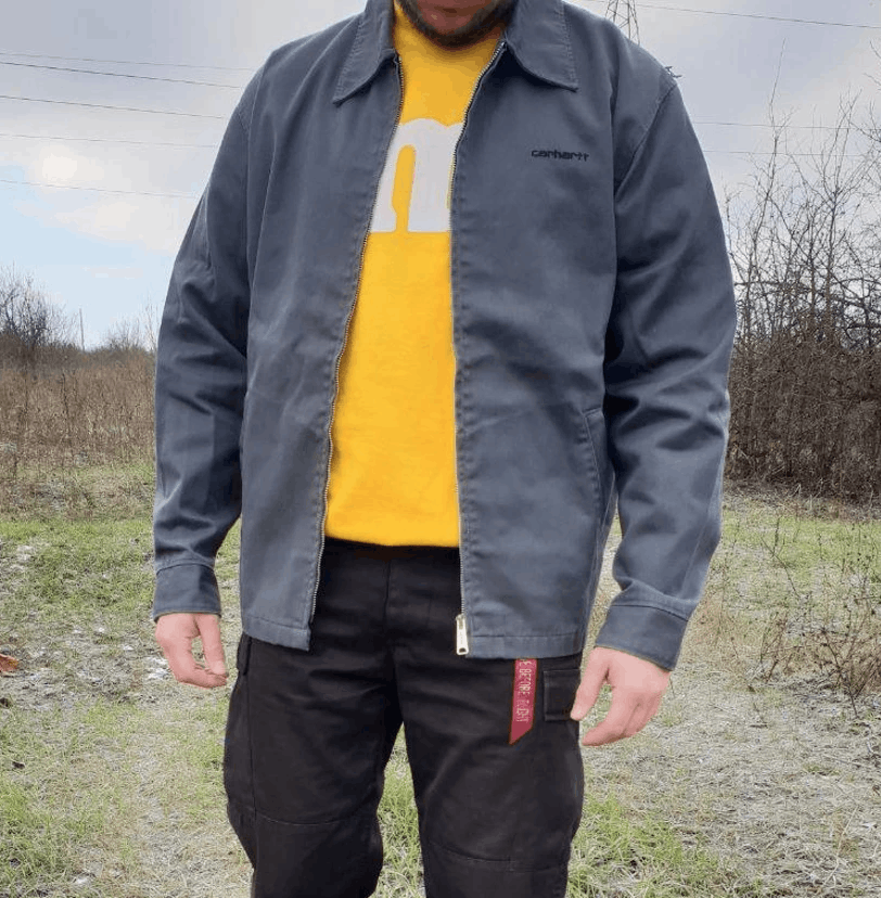 Carhartt × Vintage 80s Gray Carhartt Worker Vintage Jacket seen on Kanye west Size US L / EU 52-54 / 3 - 4 Thumbnail