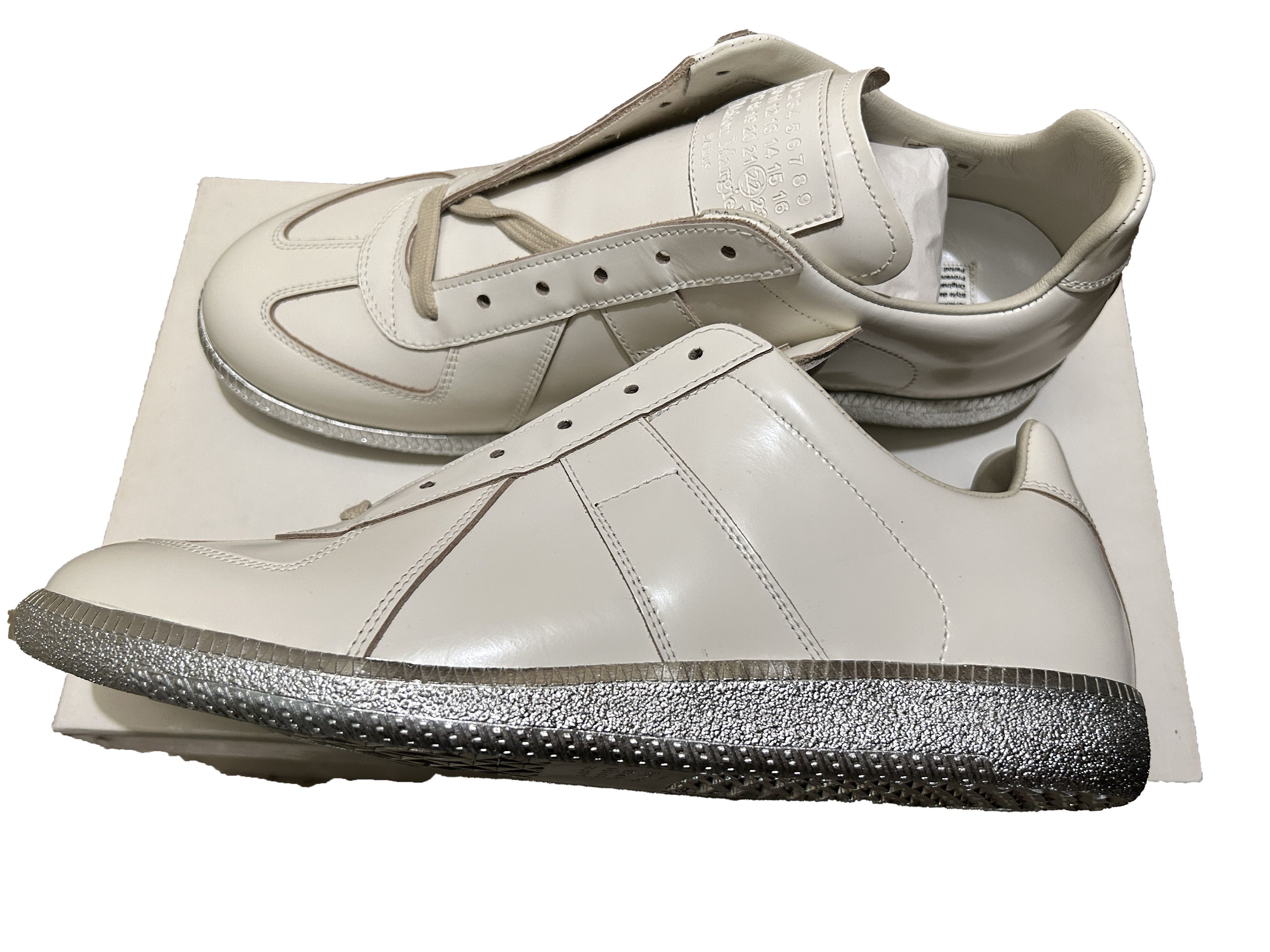 Maison Margiela MAISON MARGIELA 22 Replica low silver sole sneakers Size US 9 / EU 42 - 3 Thumbnail