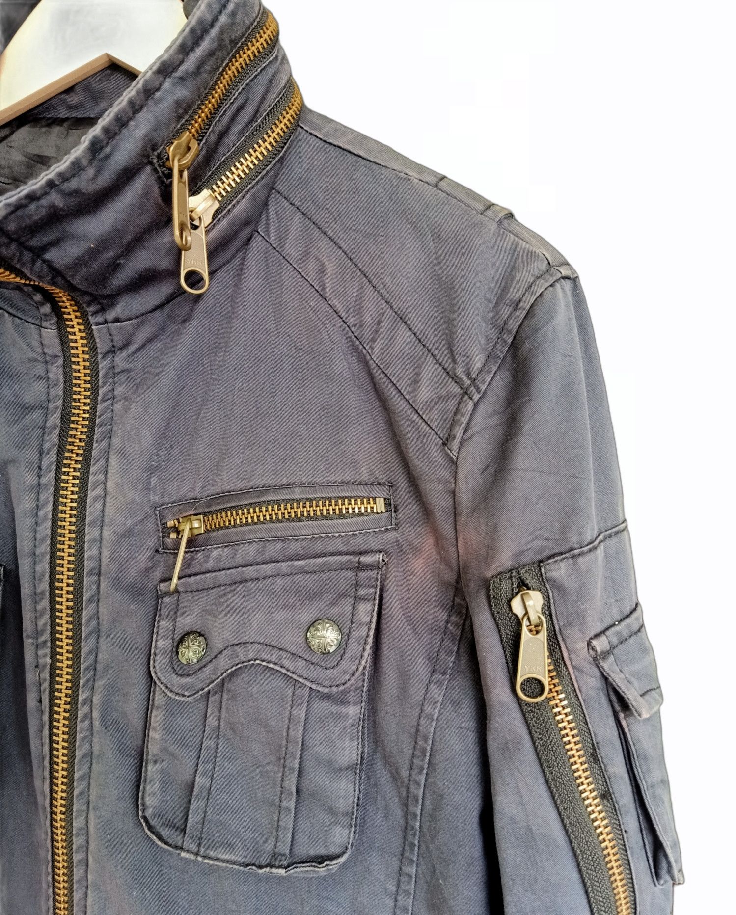 Japanese Brand × Other Grosbec Rider Zipper Jacket Size US S / EU 44-46 / 1 - 3 Thumbnail