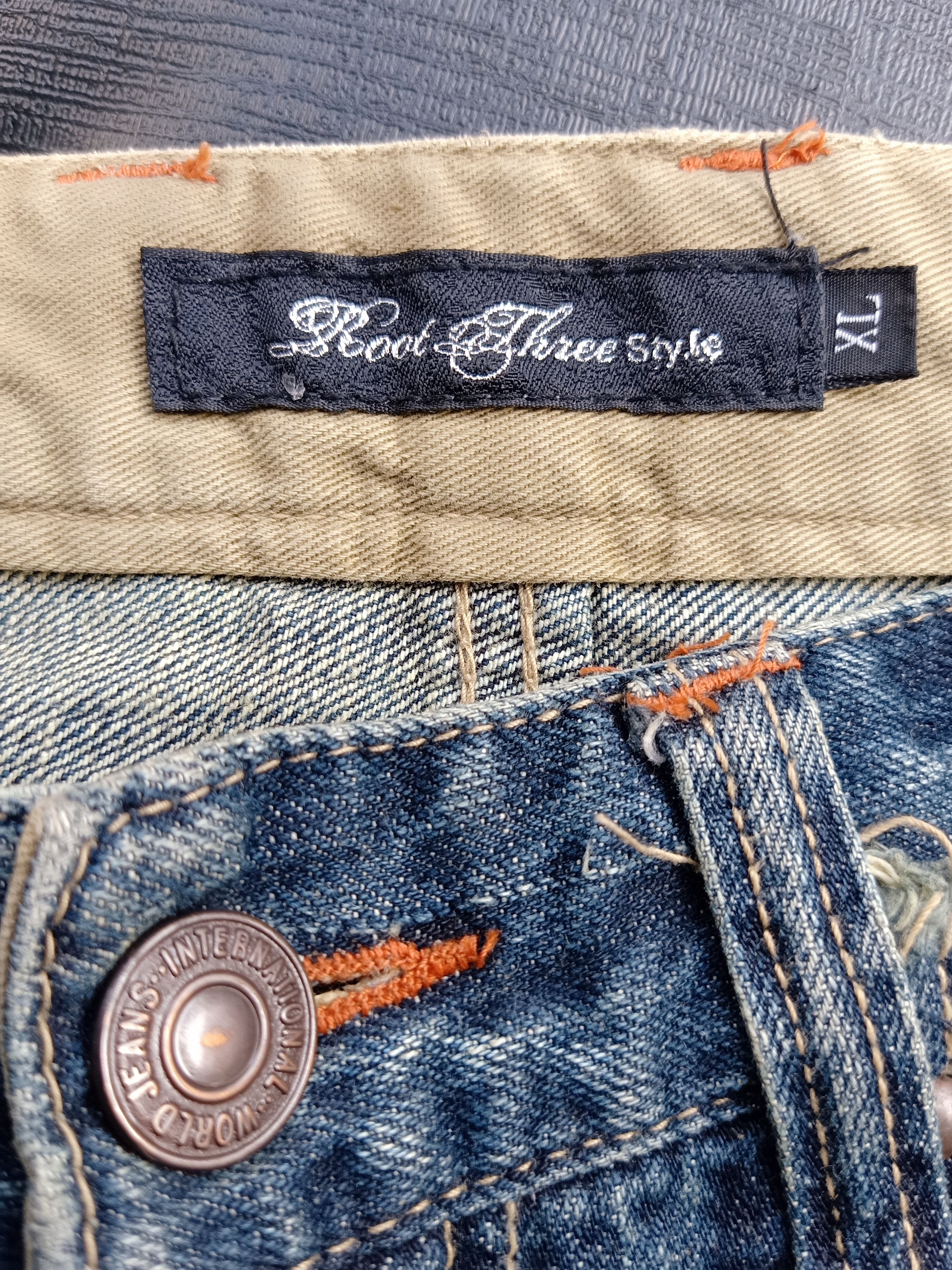 Japanese Brand × Roots Seasoned Splash Painted Roots Style Jeans Size US 33 - 7 Thumbnail