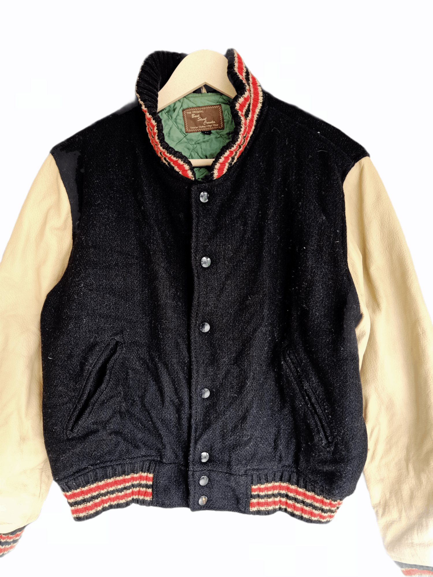 Vintage Back Street Crawler Wool Varsity Jacket Size US M / EU 48-50 / 2 - 2 Thumbnail